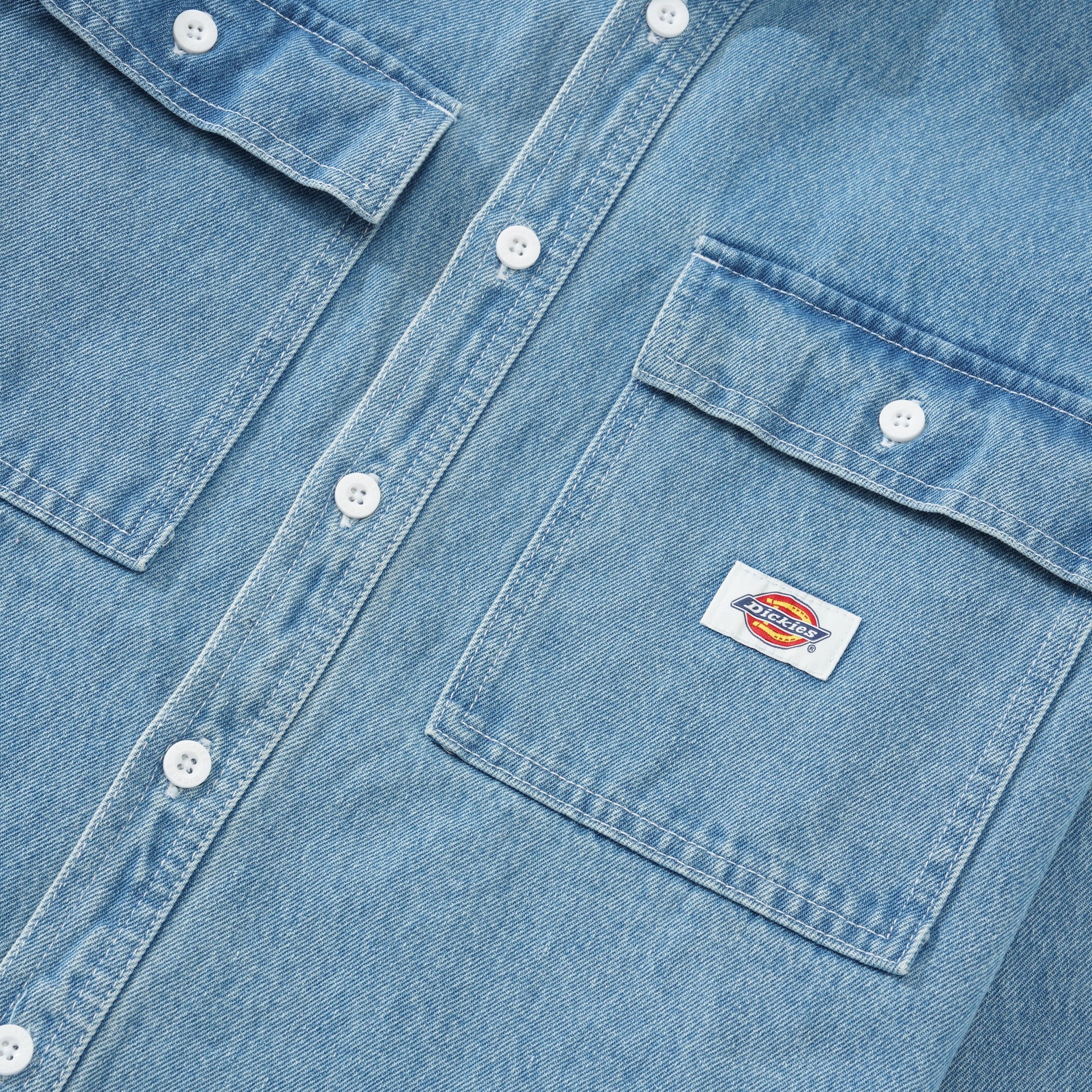 Jacinto Denim L/S Shirt, Stone Washed - Image 2