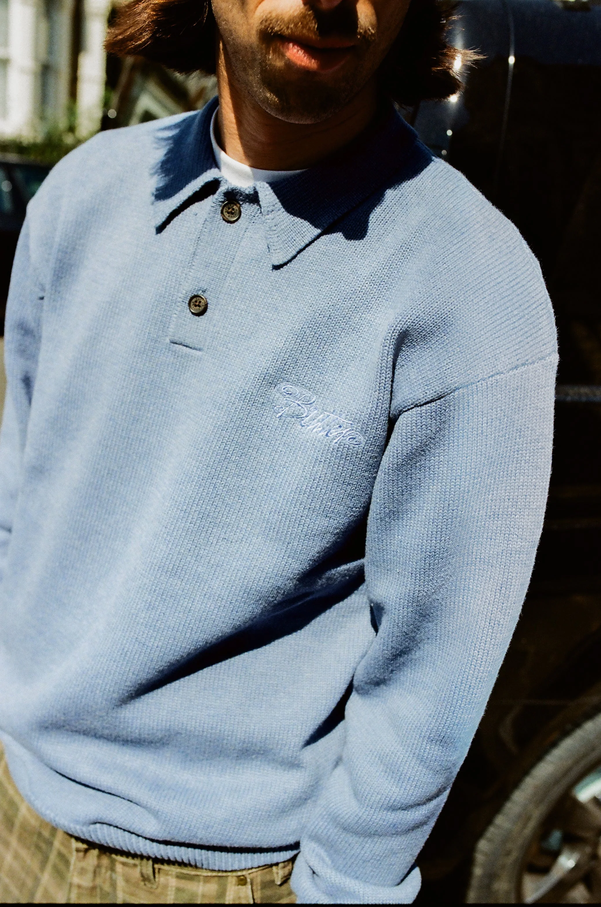 Jive Knit Polo, Ocean - Image 5