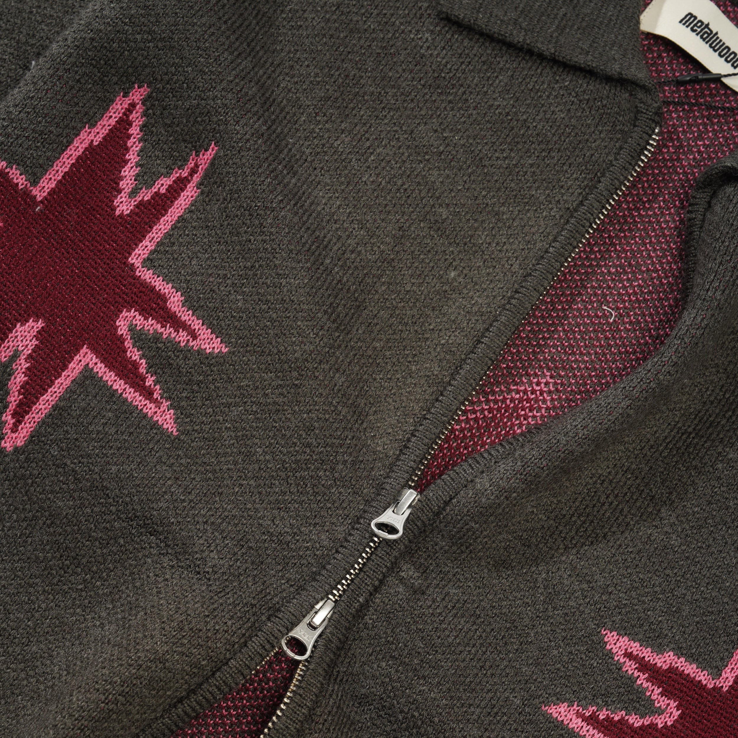 Kiki Zip Knit L/S Polo, Graphite - Image 3