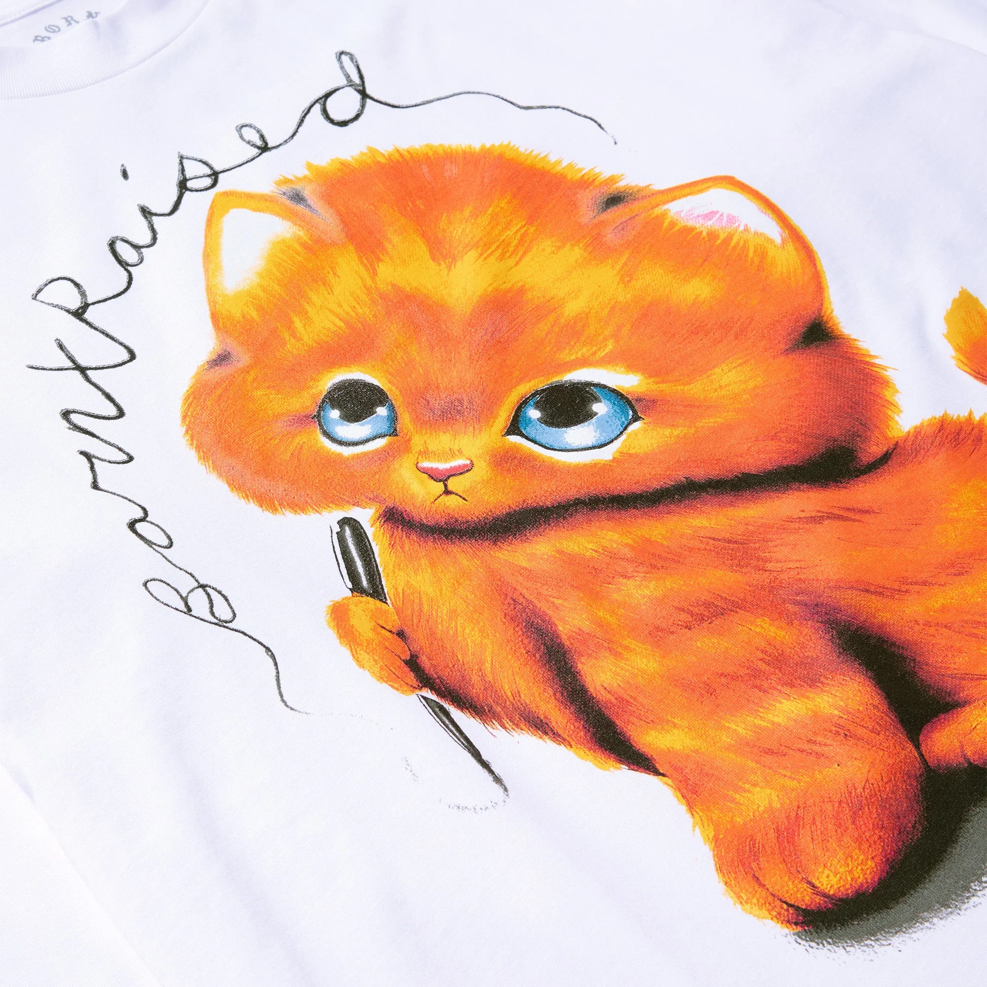 Kitty L/S Tee, White - Image 3