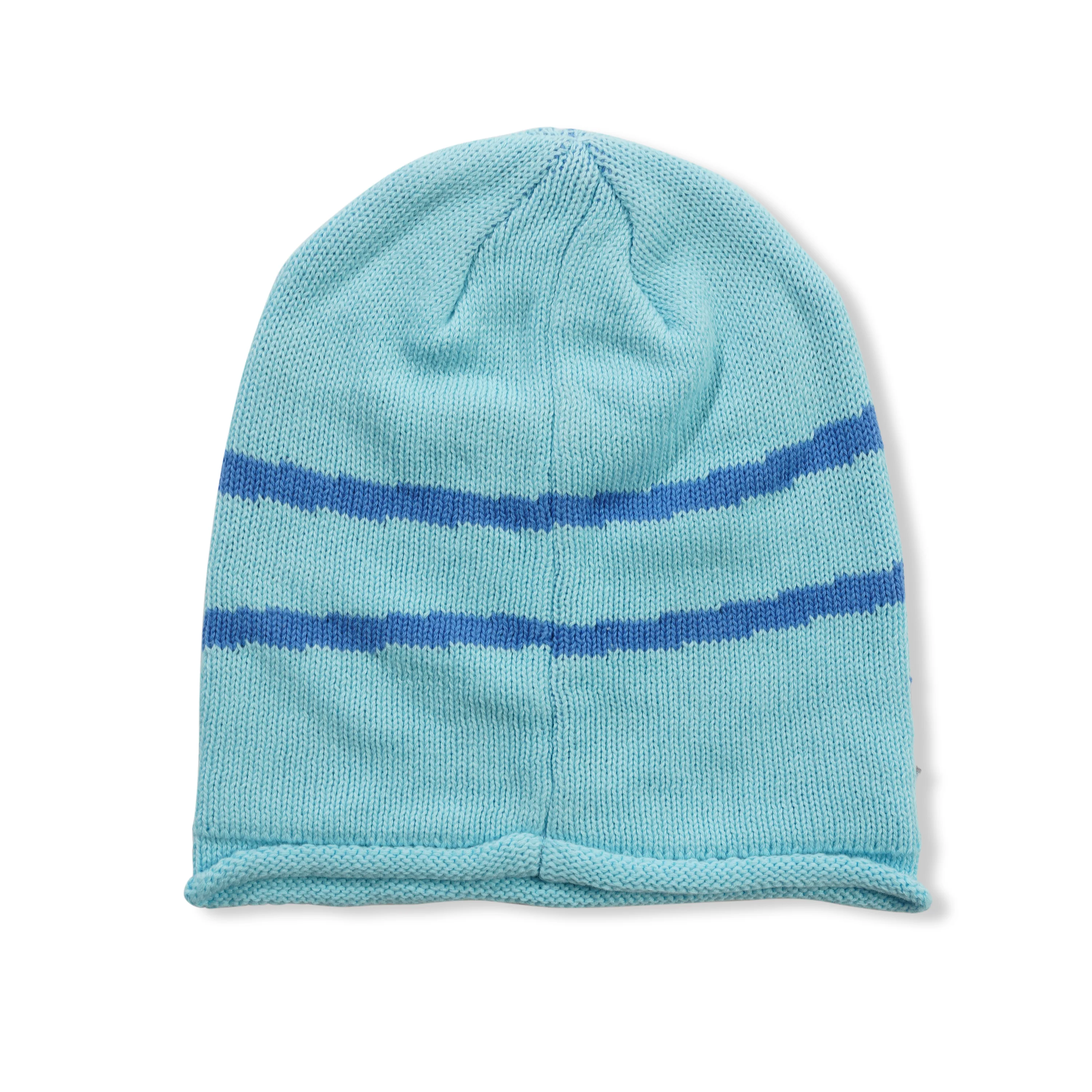 Knit Swirl Beanie, Blue Swirl - Image 2