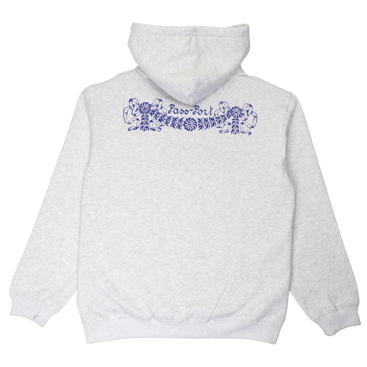 Kollaasi Zip-Thru Pullover Hood, White Marle - Image 3