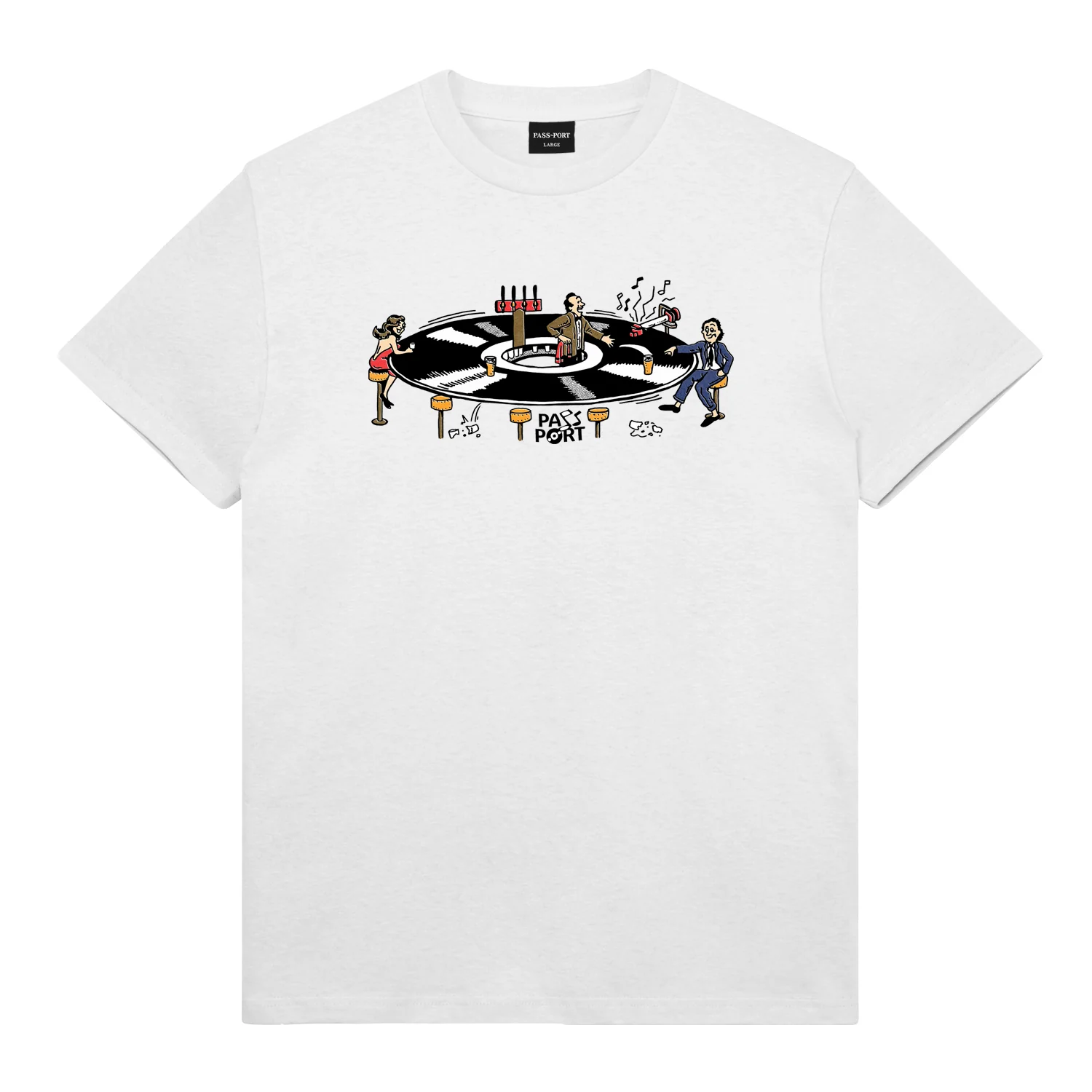 Lazy Susan Tee, White