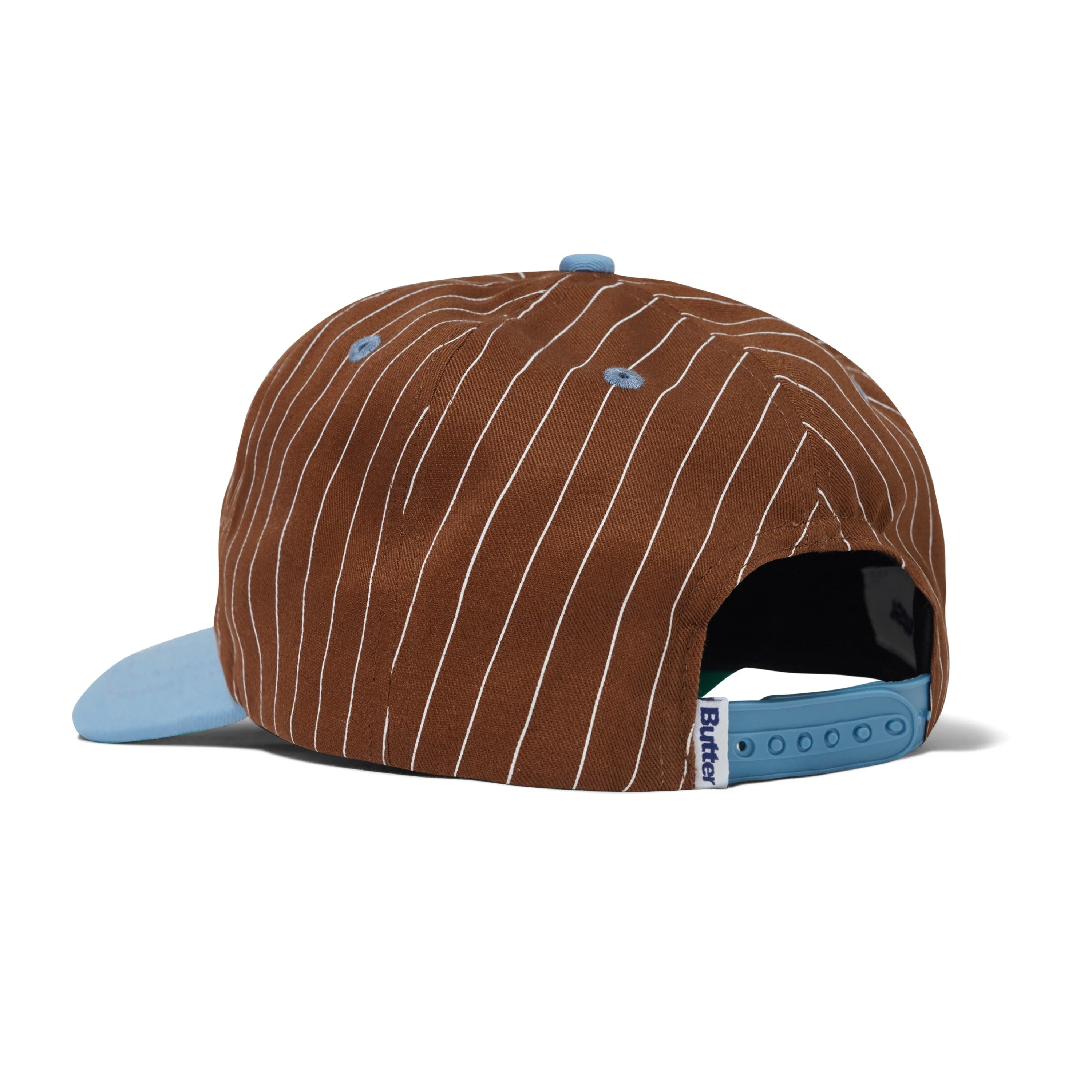 League Baseball Cap, Brown / Sky Blue - Image 2