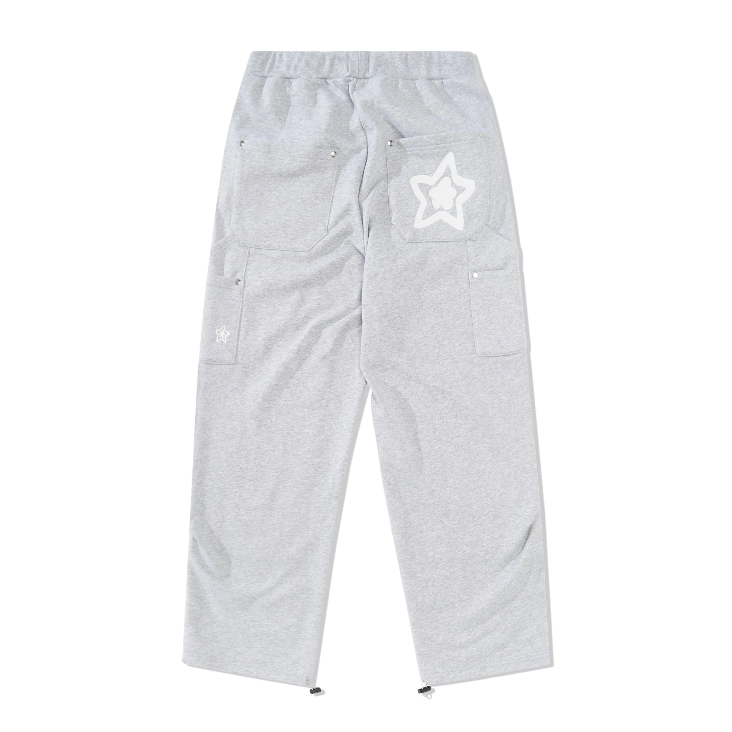 Leopard Double Knee Sweatpants, Grey - Image 3