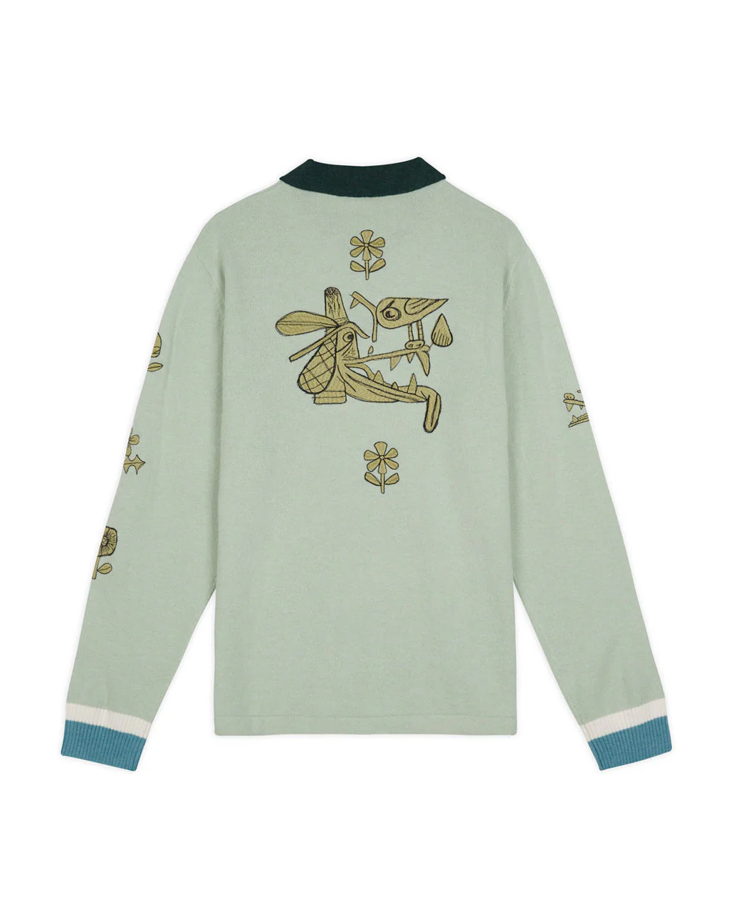 Lex Half Zip Sweater, Mint - Image 2
