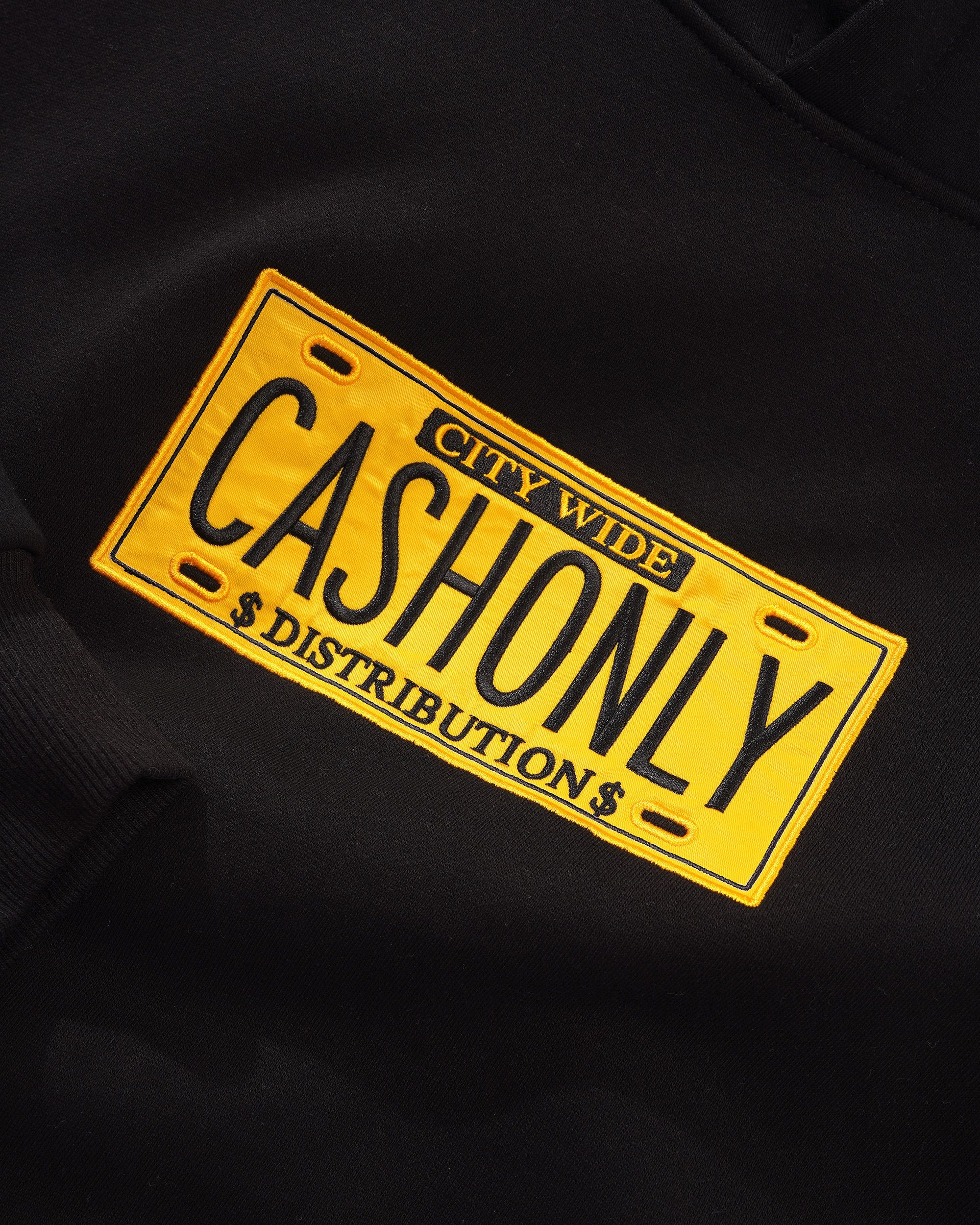 License Plate Pullover Hood, Black - Image 2