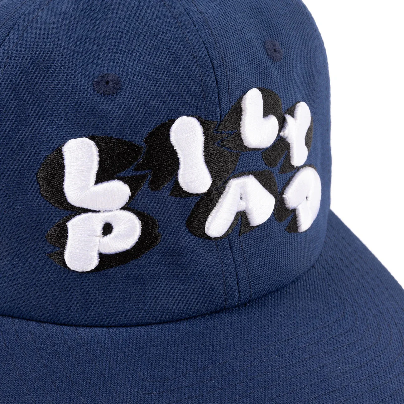 Lilypad Custom 6 Panel Unstructured Hat, Navy / Black - Image 3