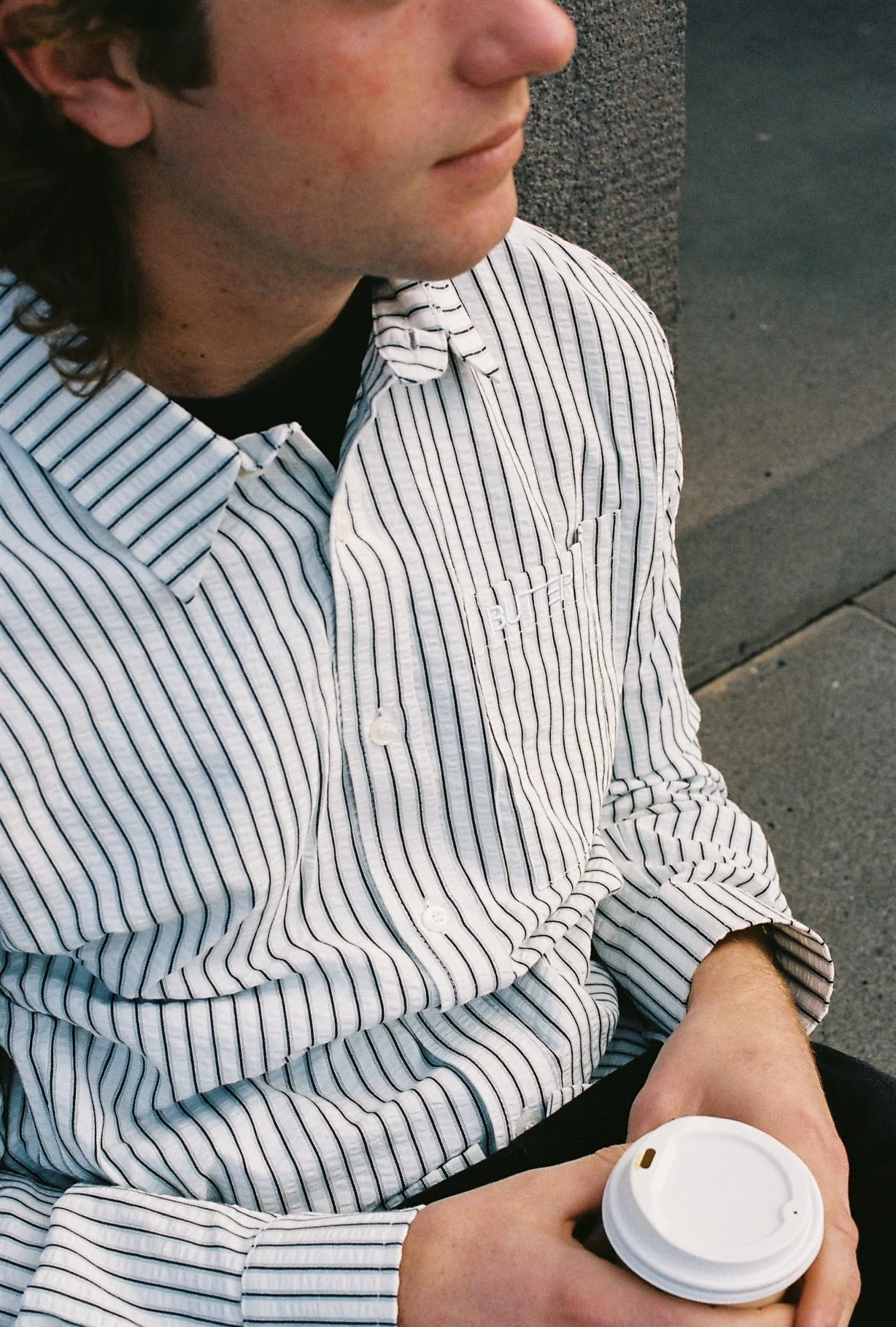Lines Shirt, Navy - Image 6