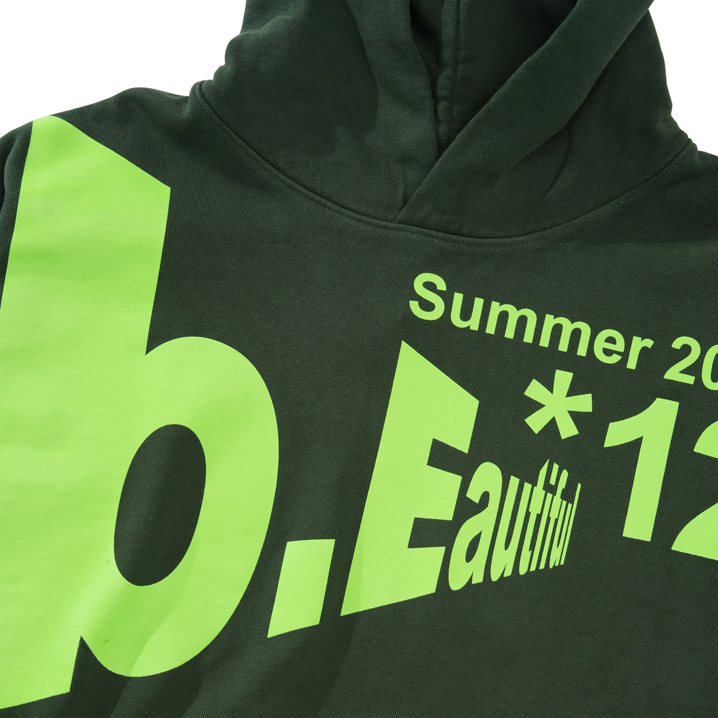Logo*12 Pullover Hood, Green - Image 2