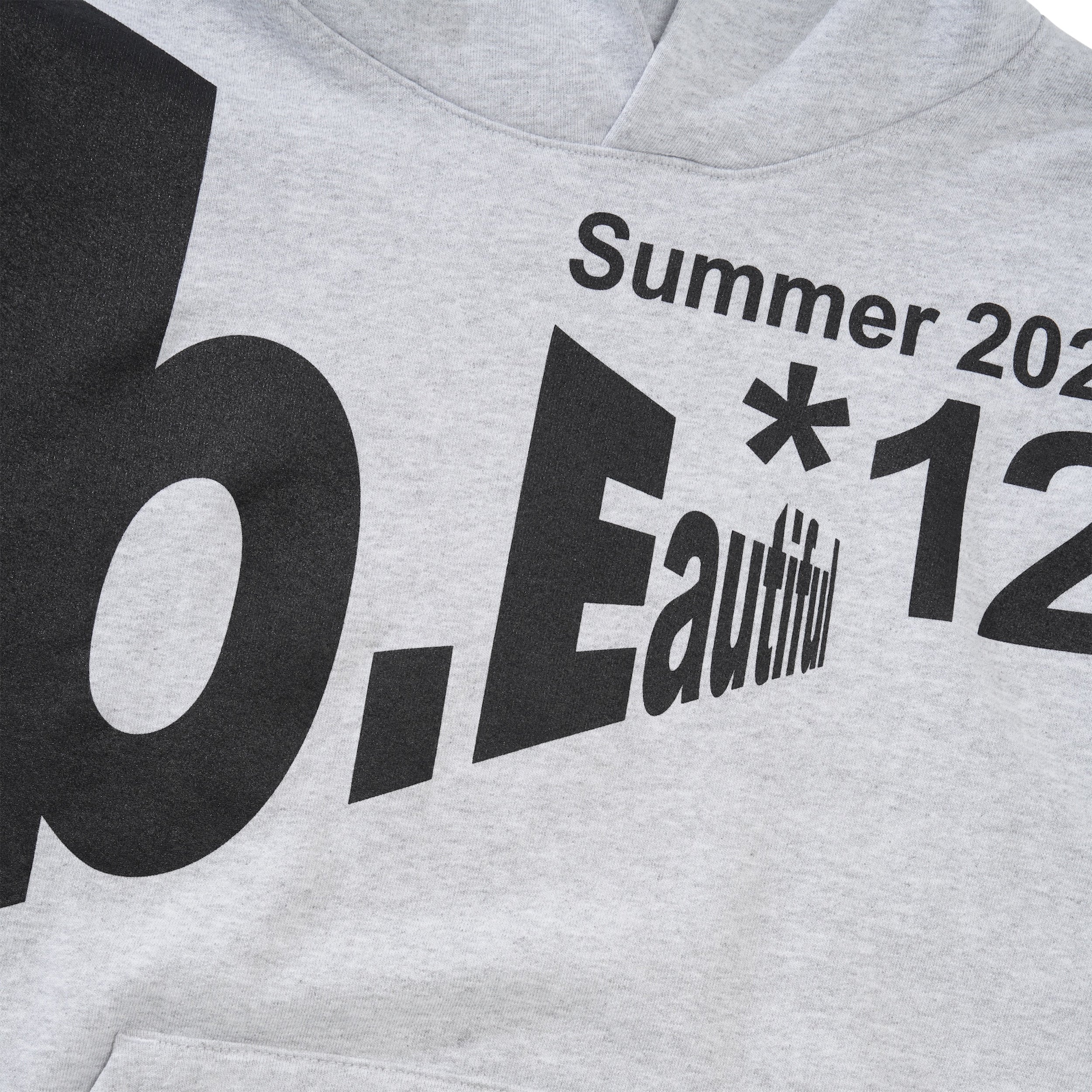 Logo*12 Pullover Hood, Heather Grey - Image 2