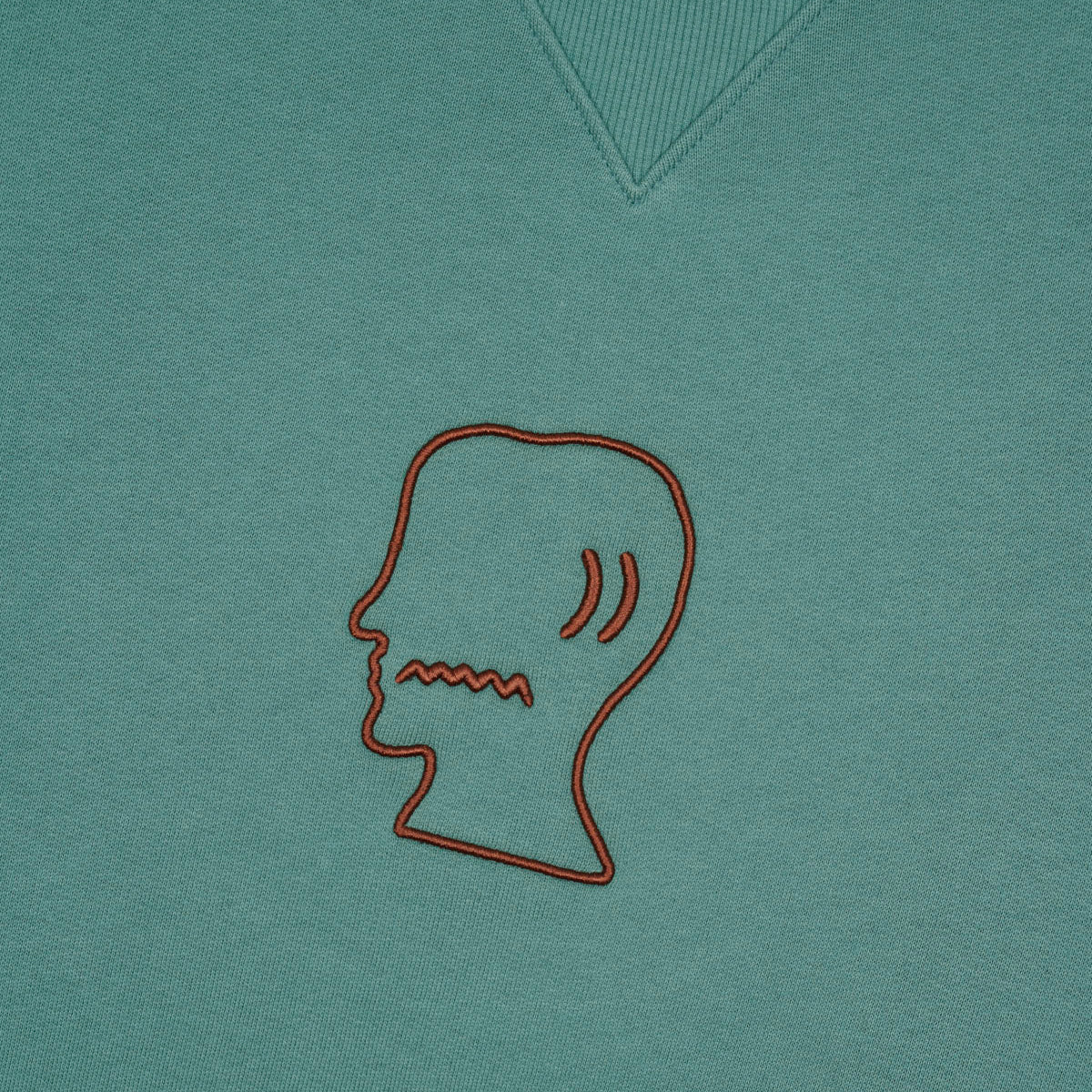 Logo Head Raglan Crewneck, Avocado - Image 2