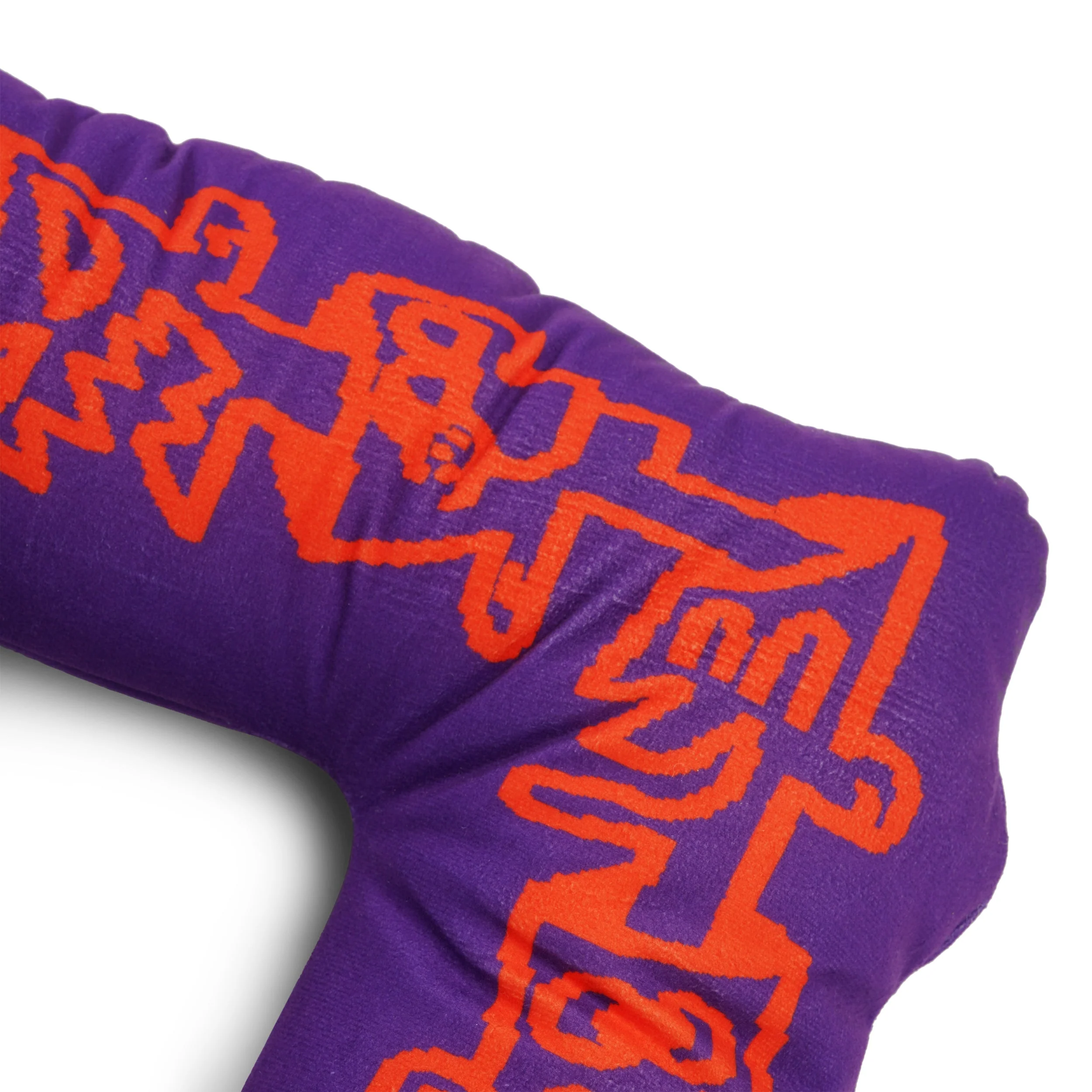 Logo Plush Cushion, Purple - Image 3