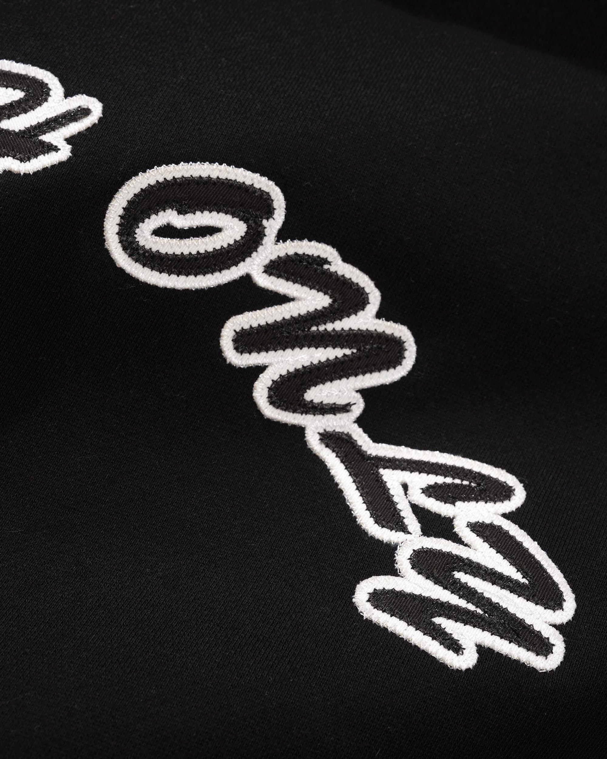 Logo Pullover Hood, Black - Image 3