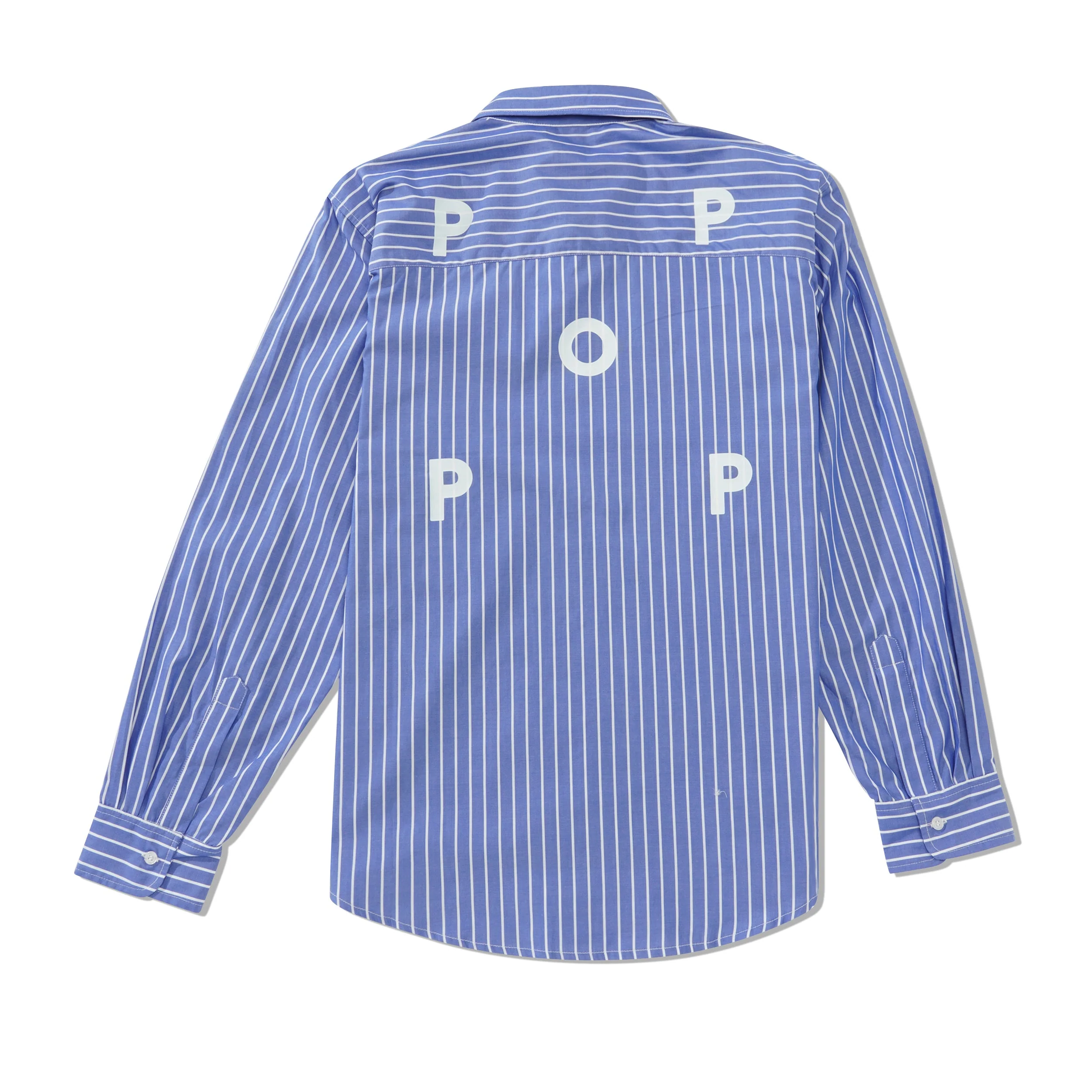 Logo Striped Shirt, Blue - Image 2