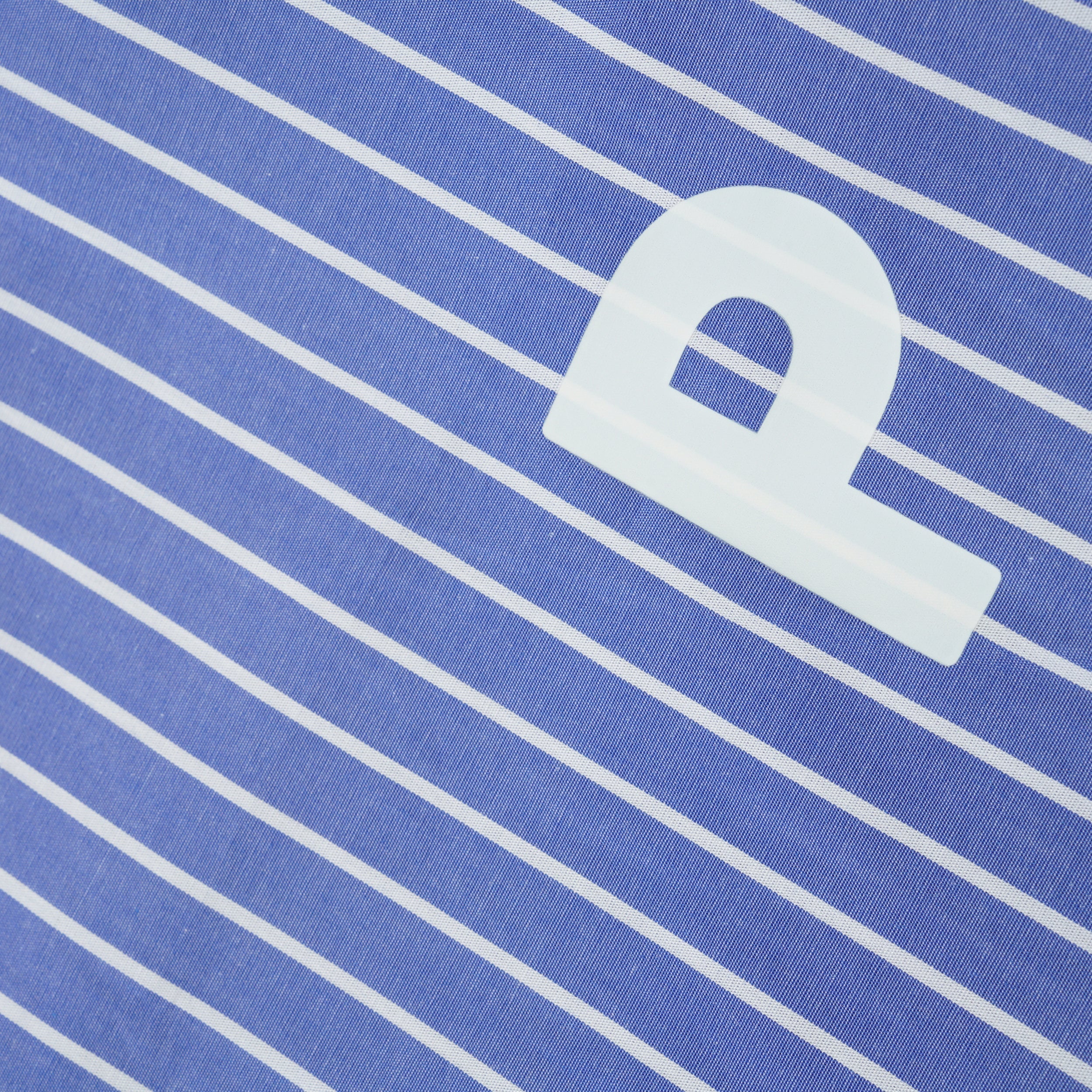 Logo Striped Shirt, Blue - Image 4