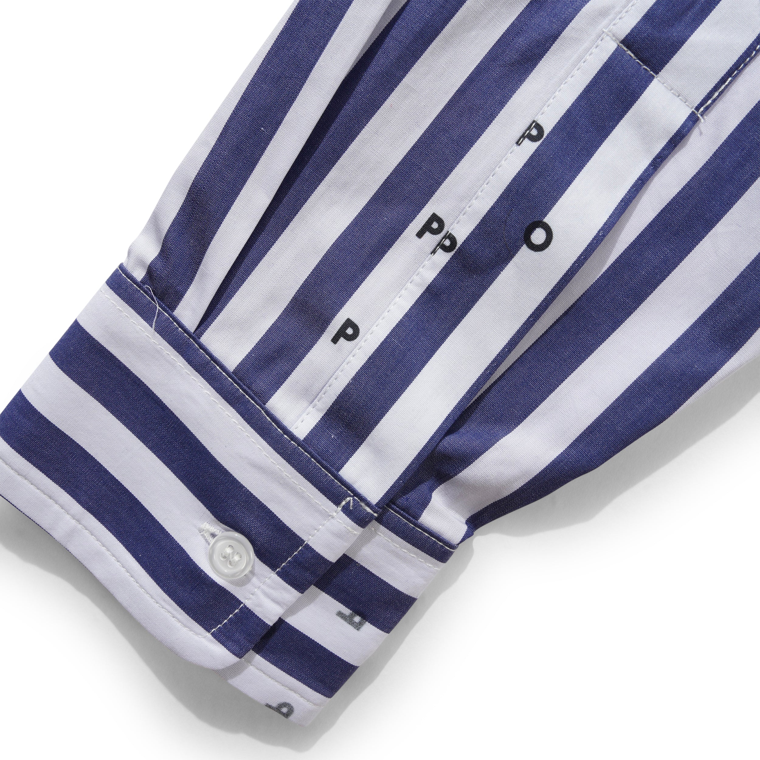Logos Stripe Shirt, Navy / White - Image 4