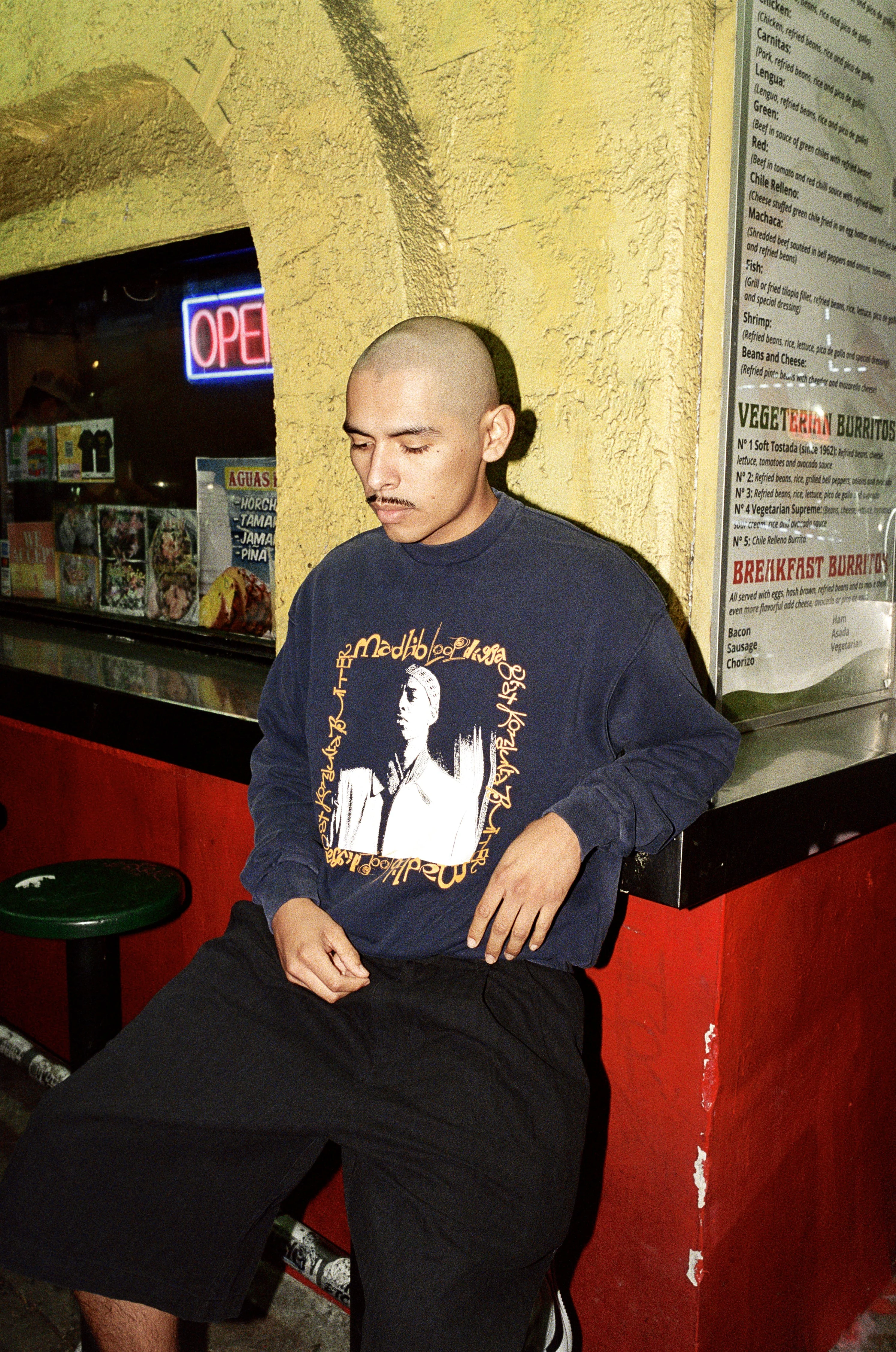 Loop Digga Crewneck, Washed Navy - Image 4