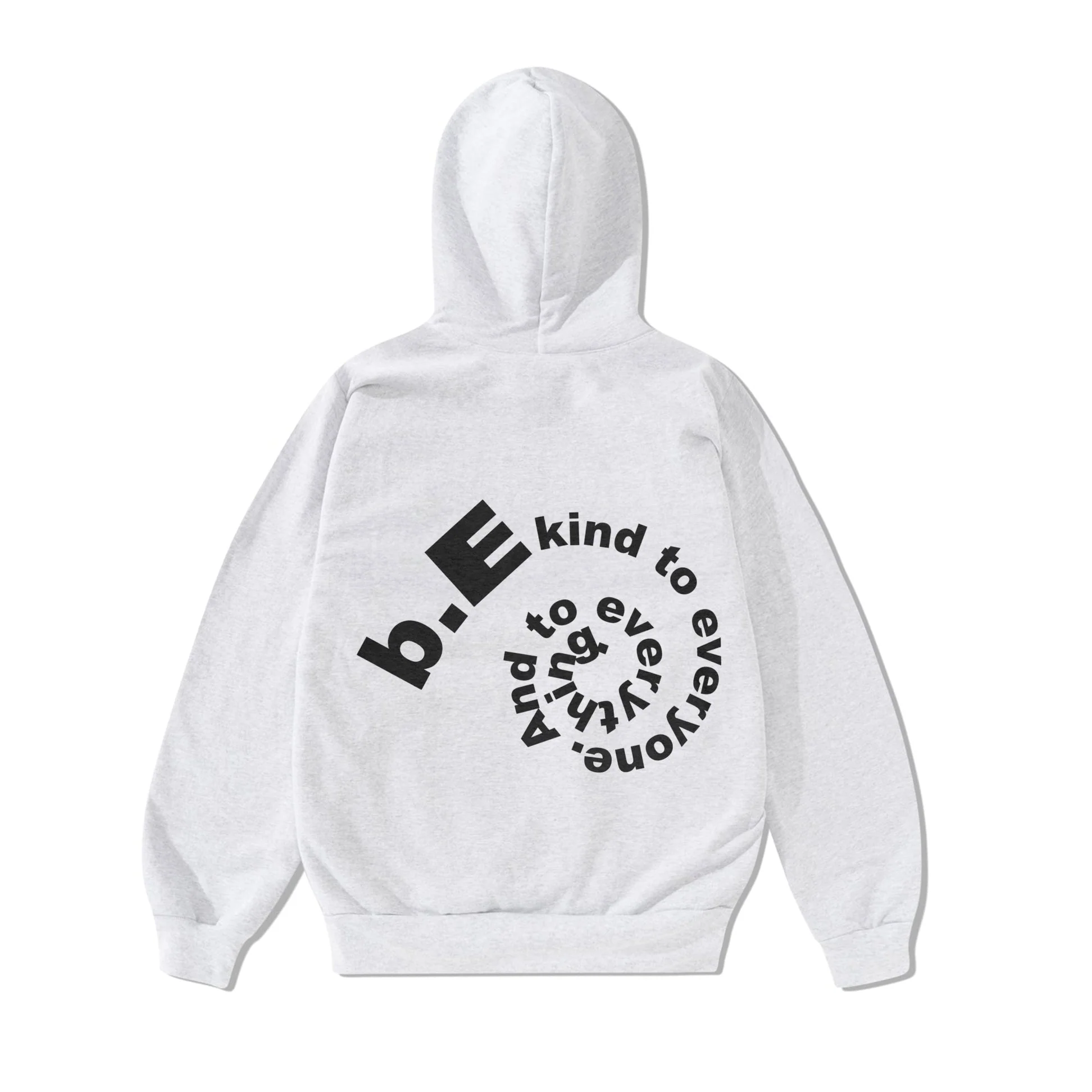Low Logo Pullover Hood, Heather Grey - Image 2