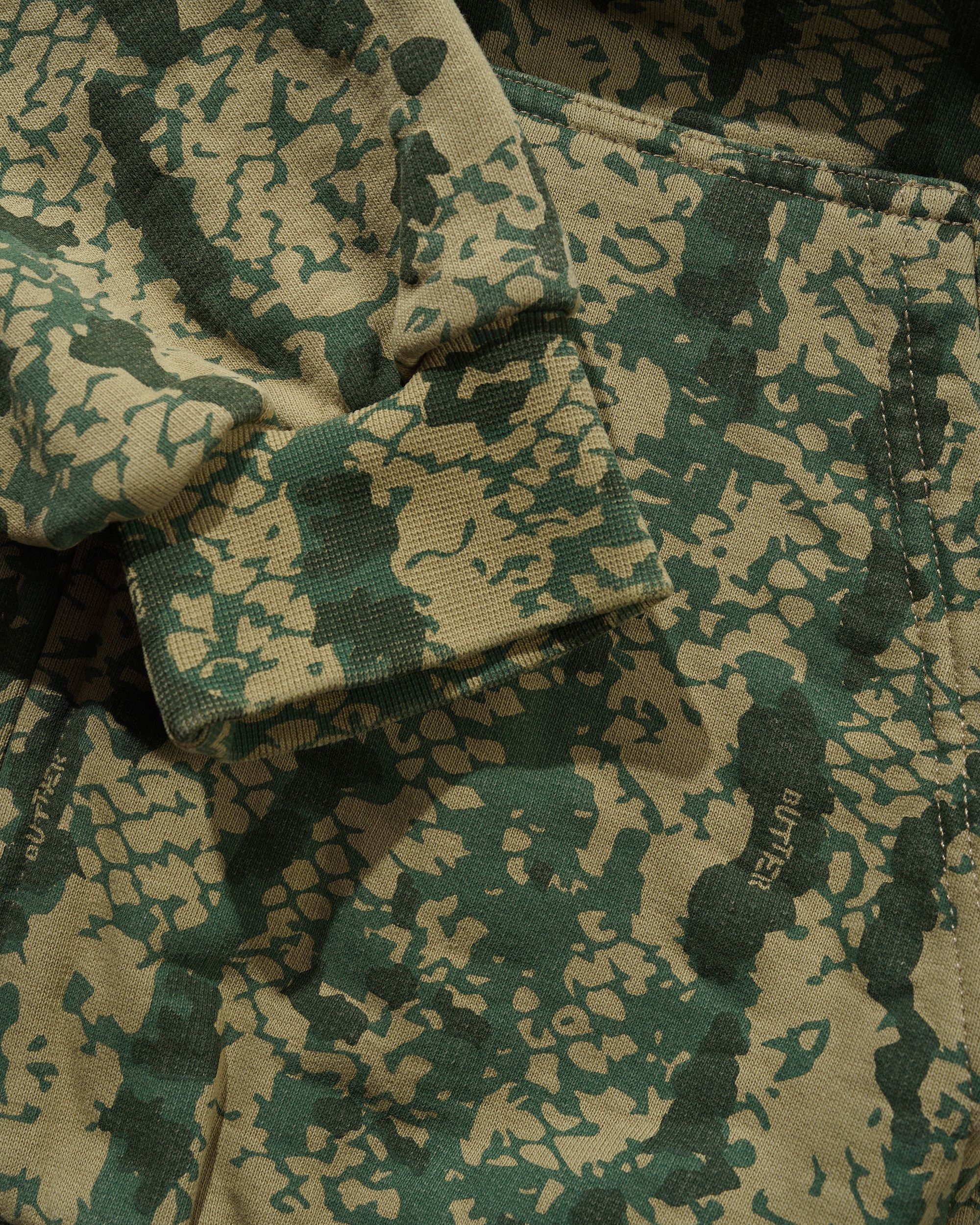 Lowland Camo Zip-Thru Hood, Washed Green - Image 4