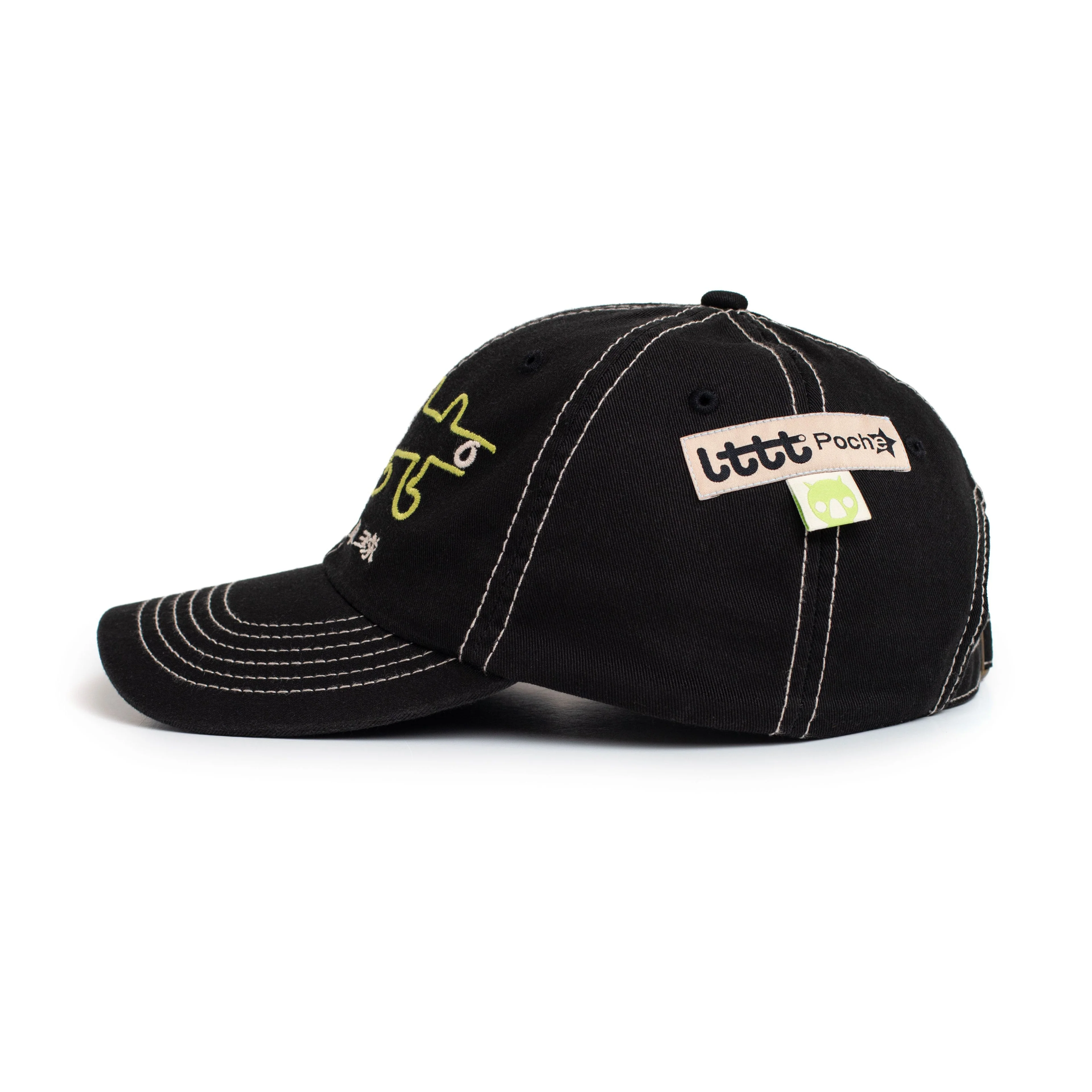 Baby Logo Hat, Black - Image 3