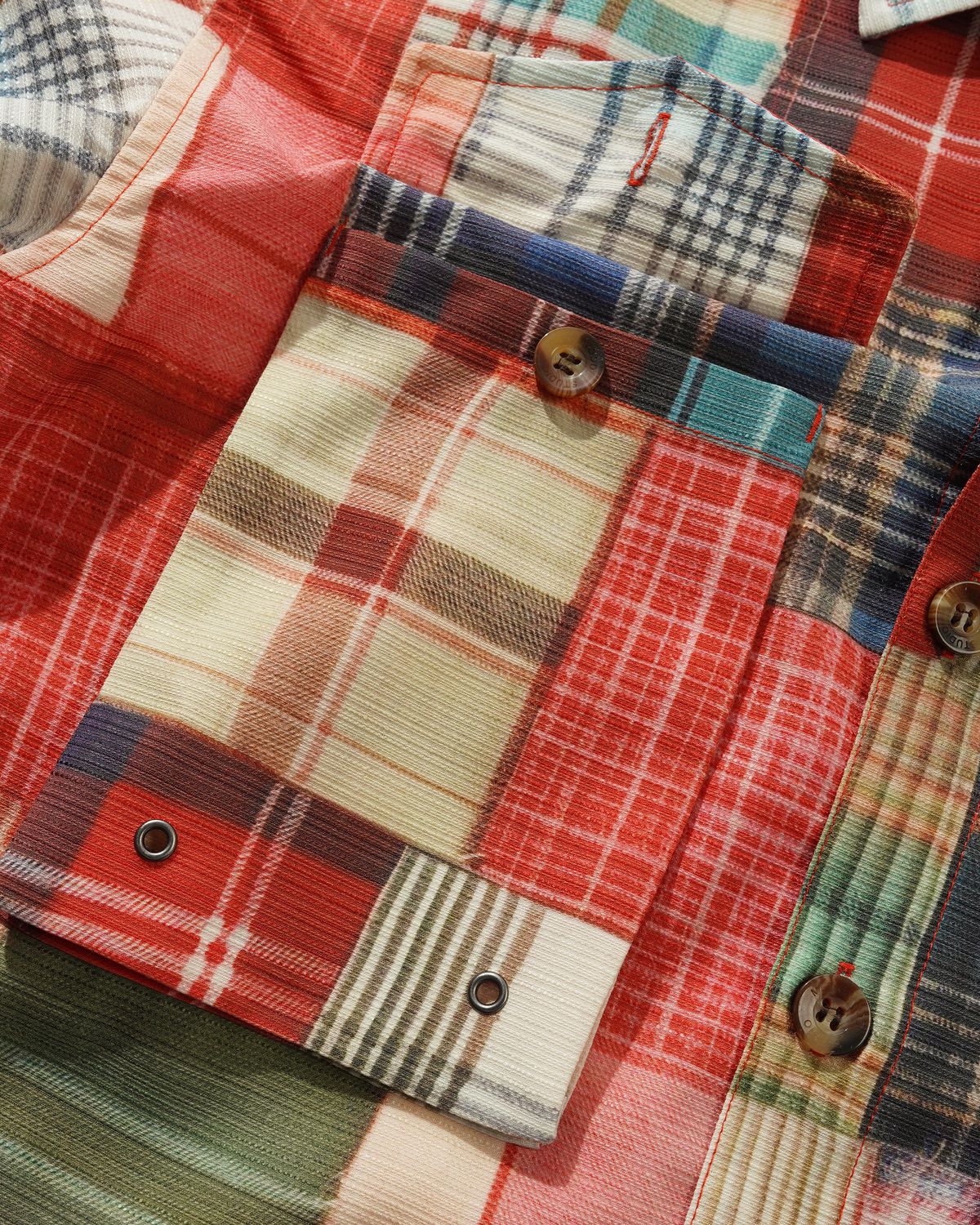 Madras Patch Explorer Shirt, Multi - Image 3