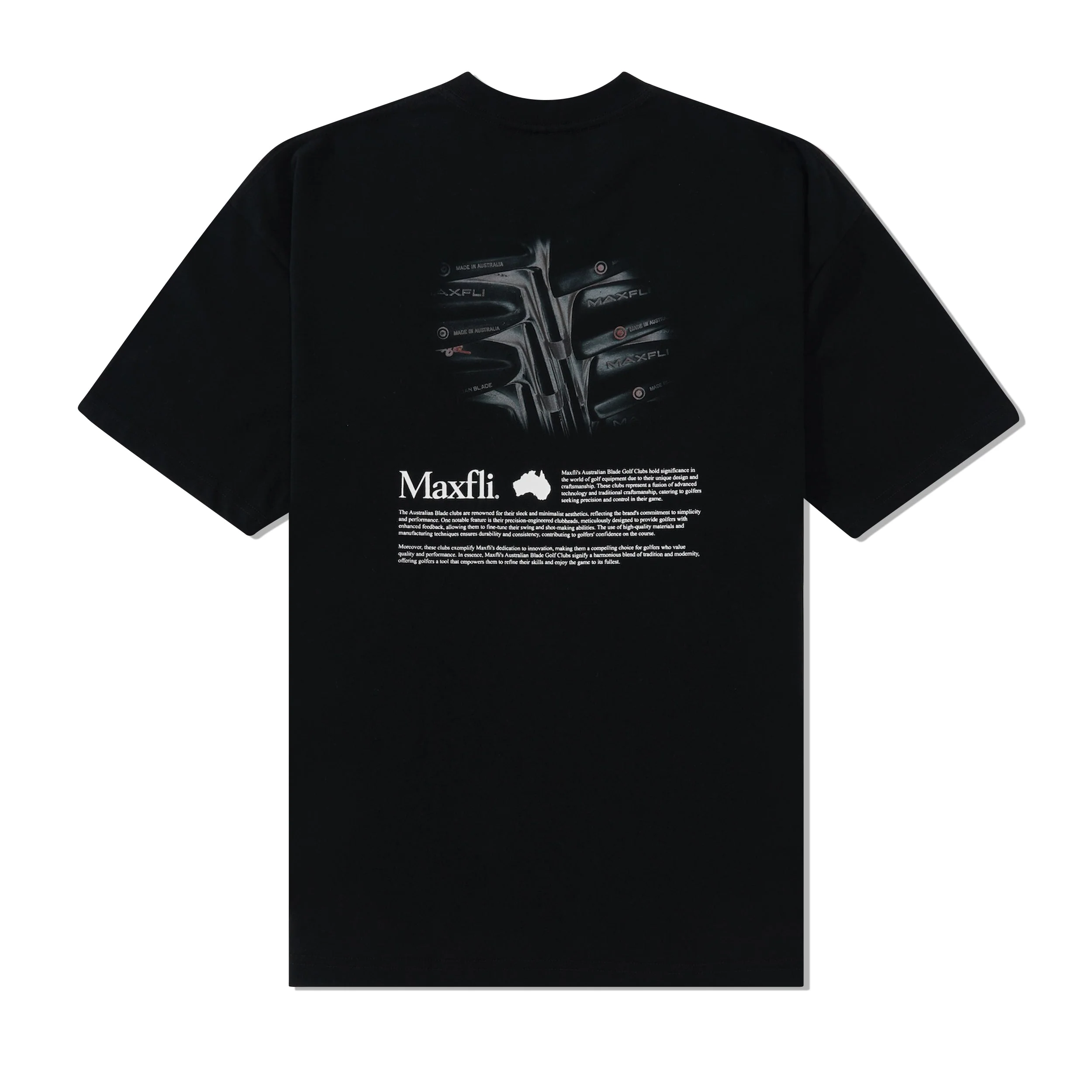 Maxfli Aussie Blades Tee, Black - Image 2