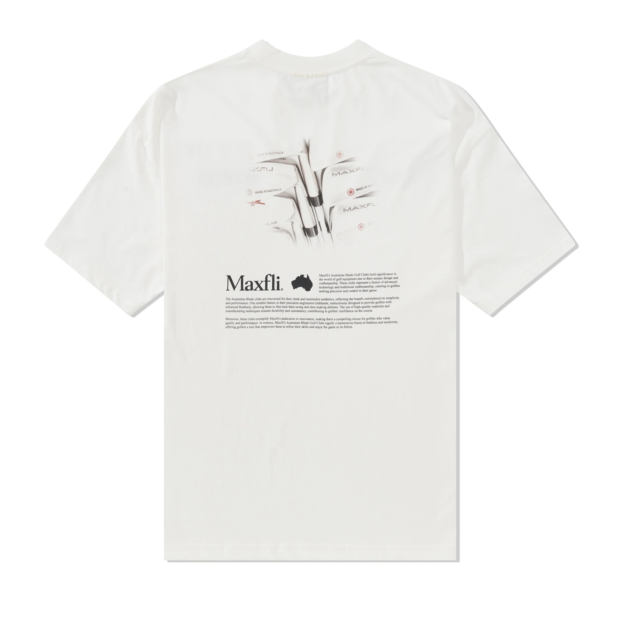 Maxfli Aussie Blades Tee, White - Image 2