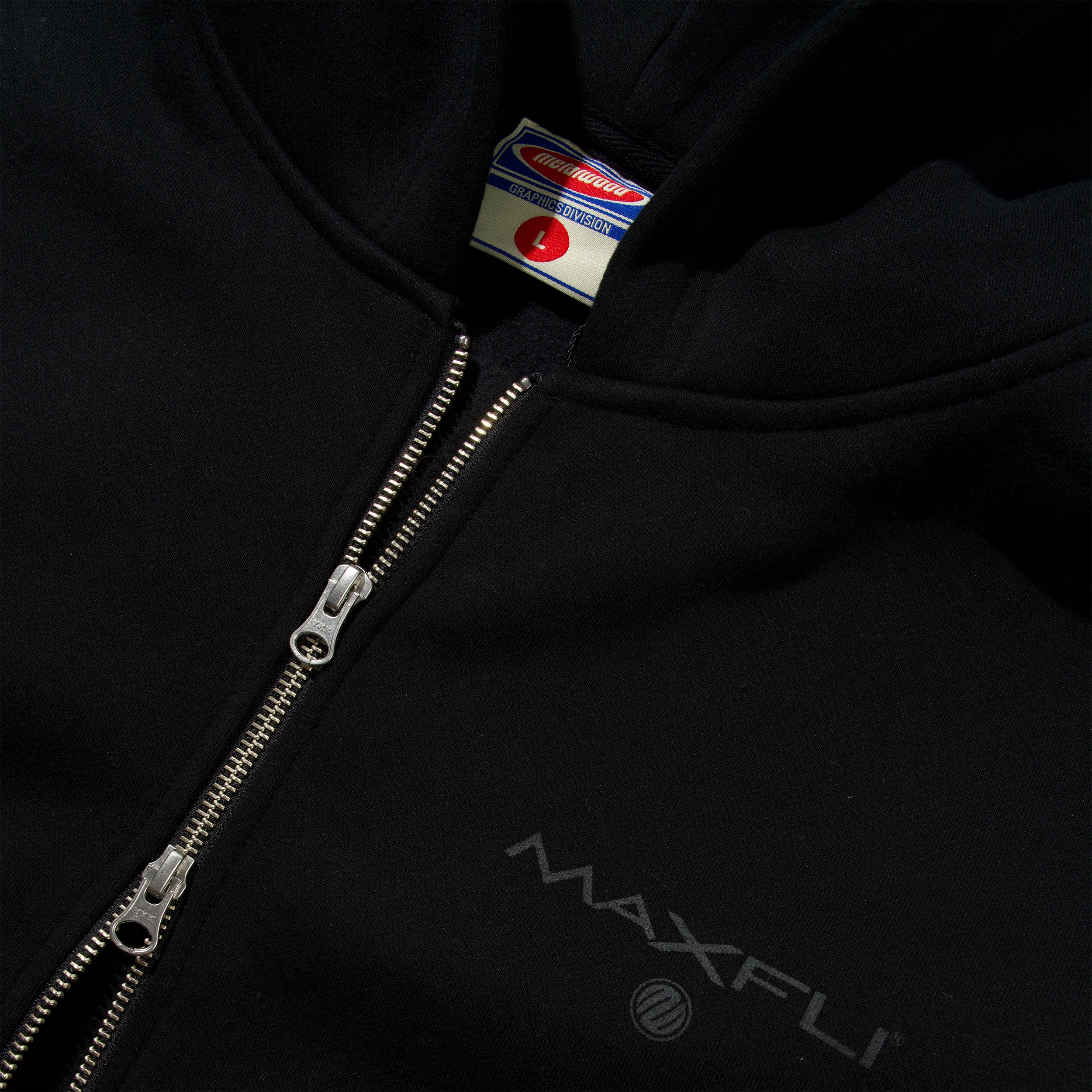 Maxfli Zip Up Hood, Black - Image 2