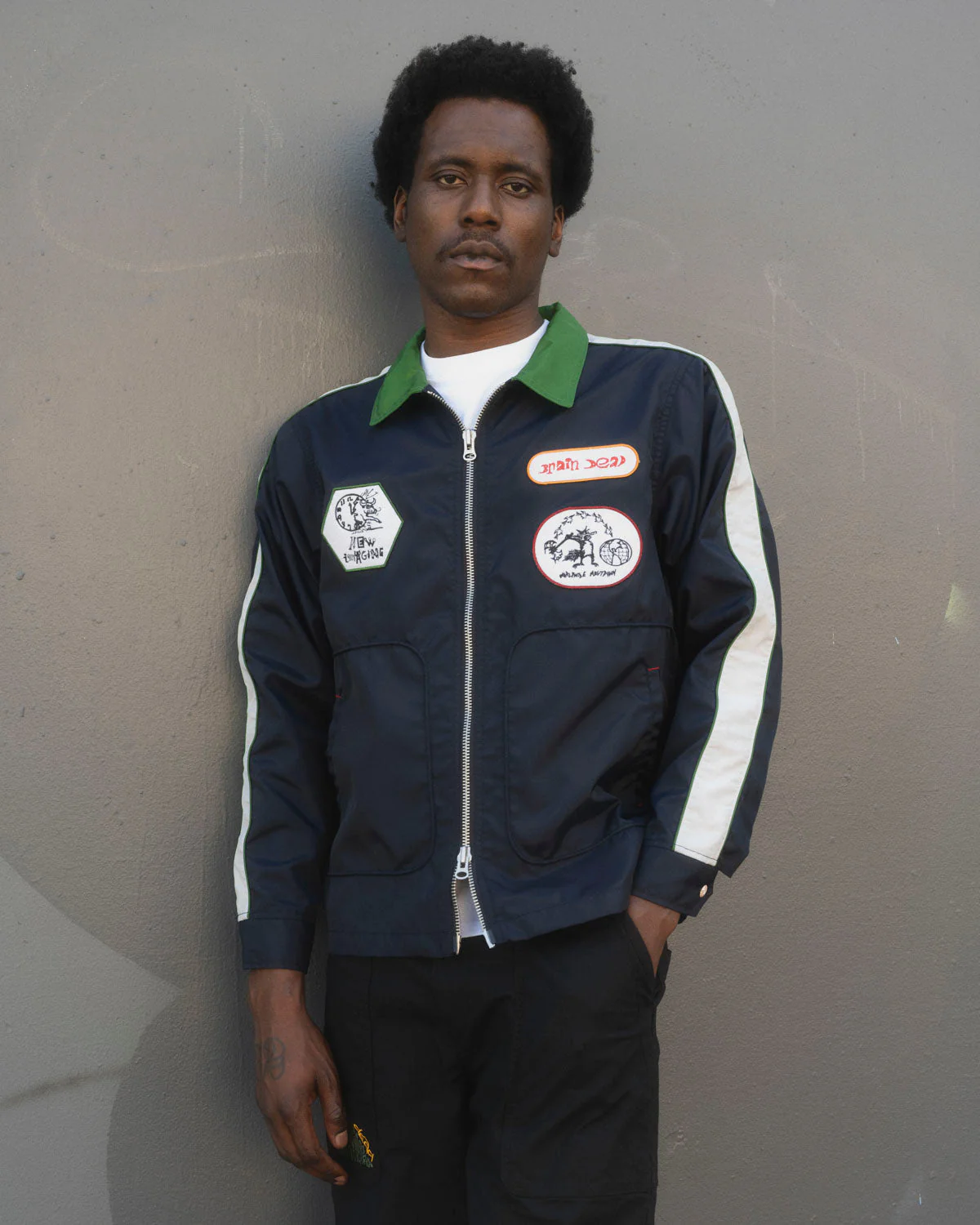 Meltdown Racing Jacket, Navy - Image 5