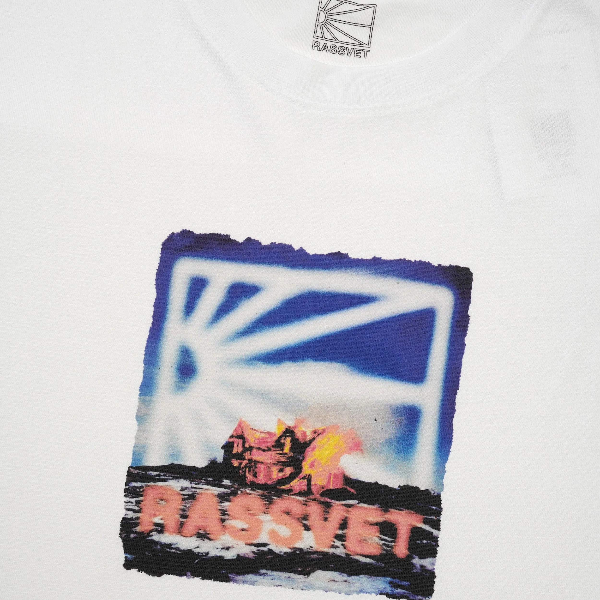Men On Fire Tee, White - Image 2