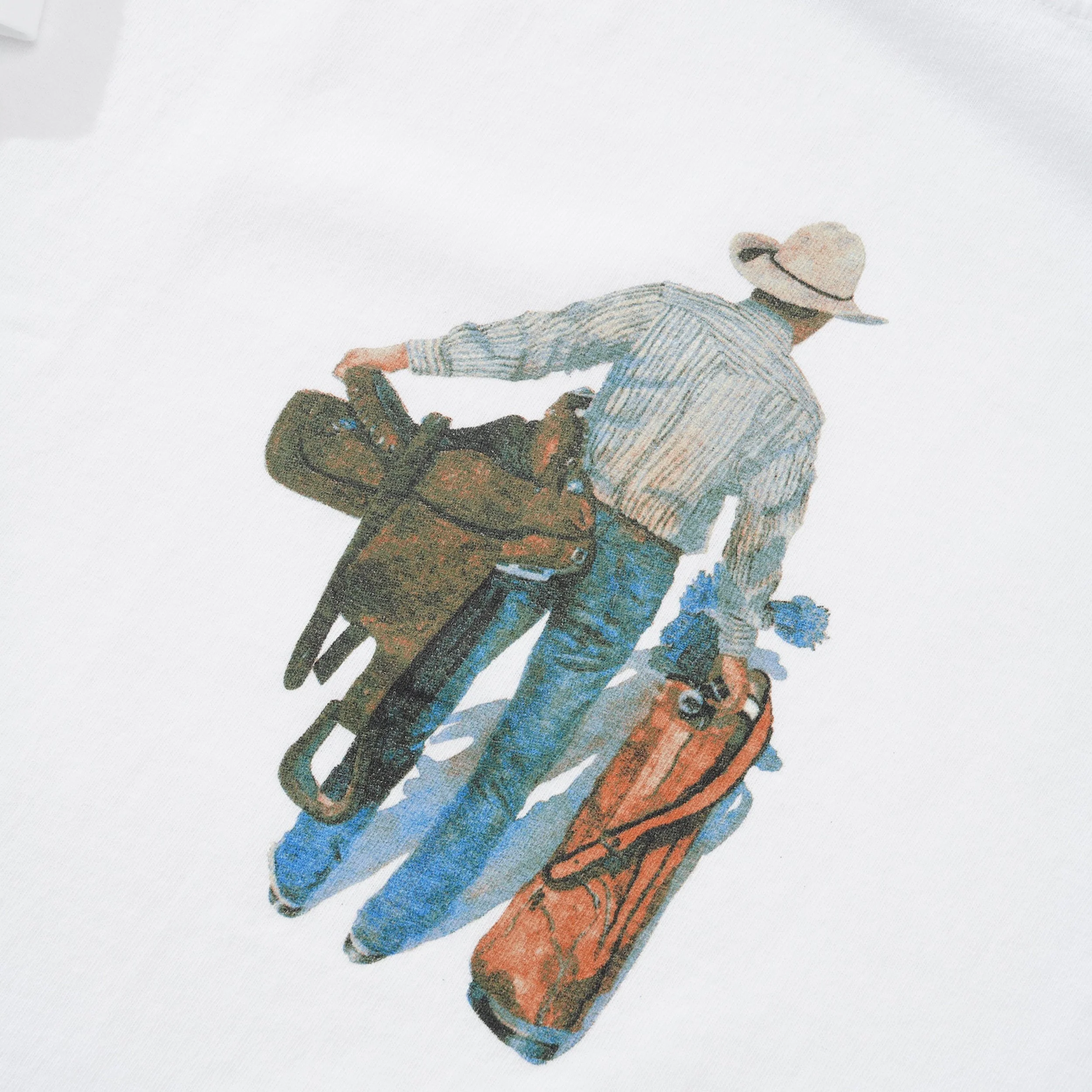 Cowboy Tee, White - Image 2