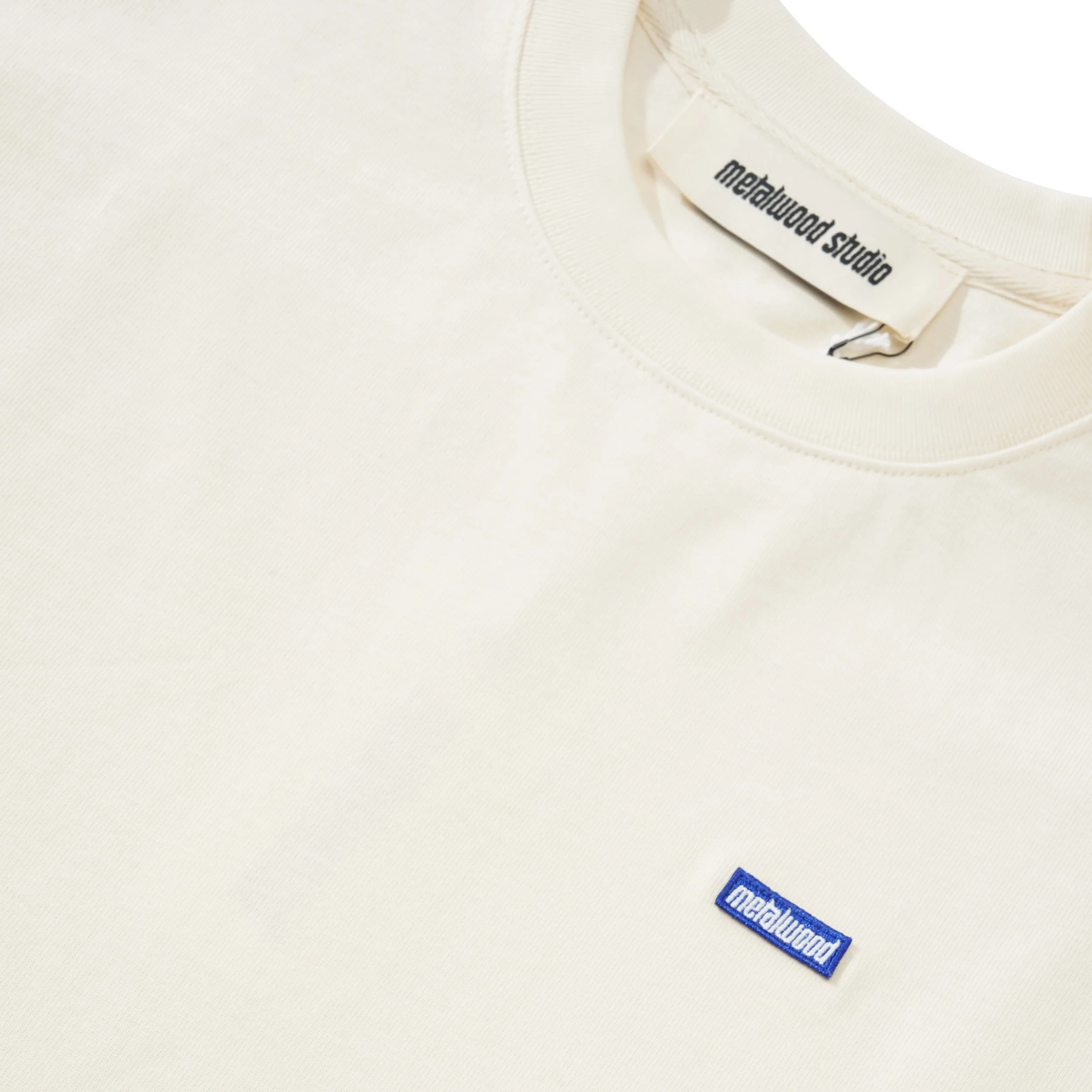 Mini Metal Logo Tee, Bone - Image 2
