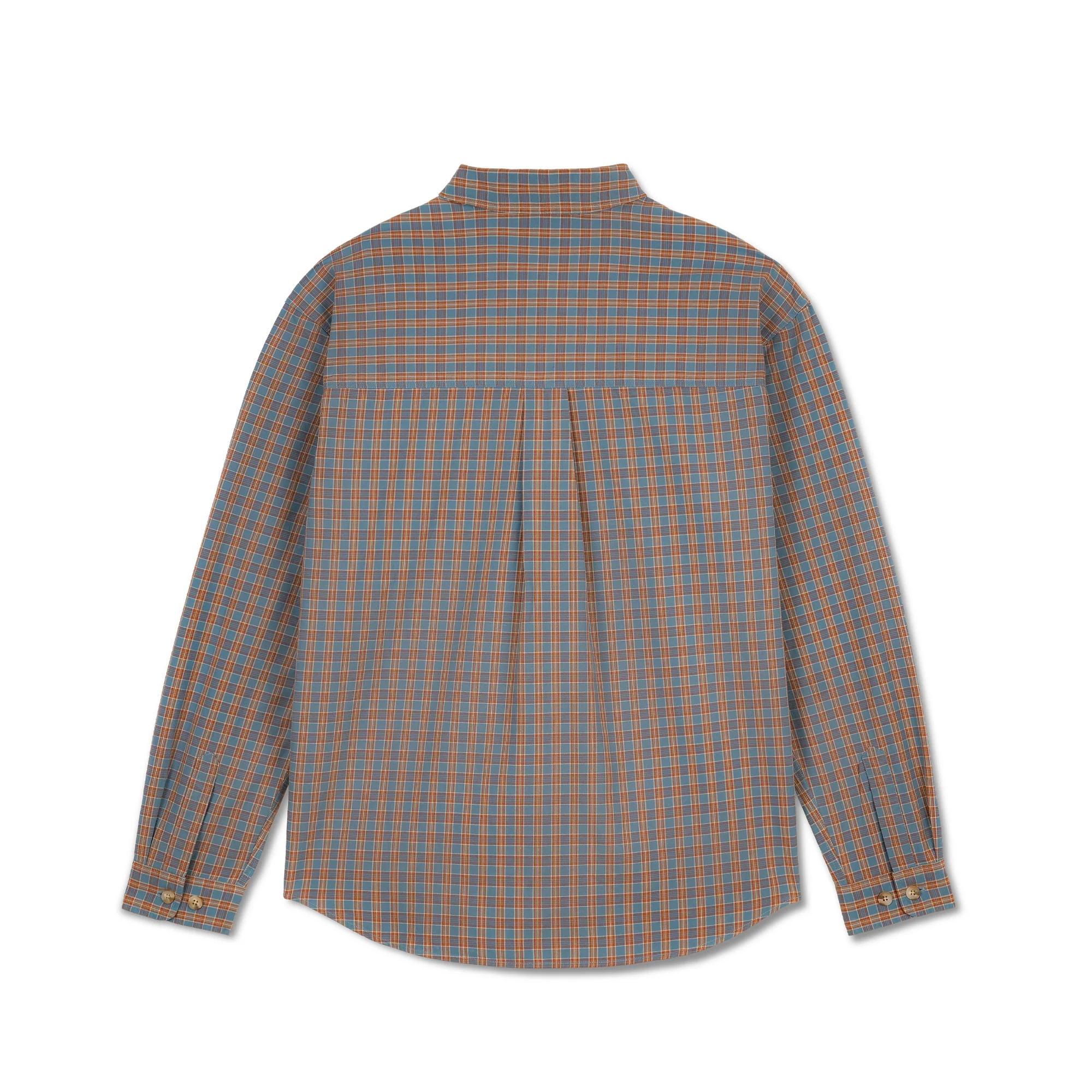 Michell L/S Shirt, Blue / Rust - Image 2