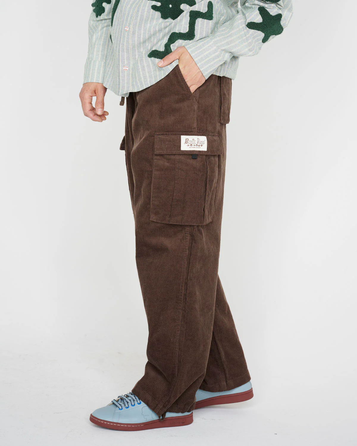Micro Cord Flight Pant, Brown - Image 4