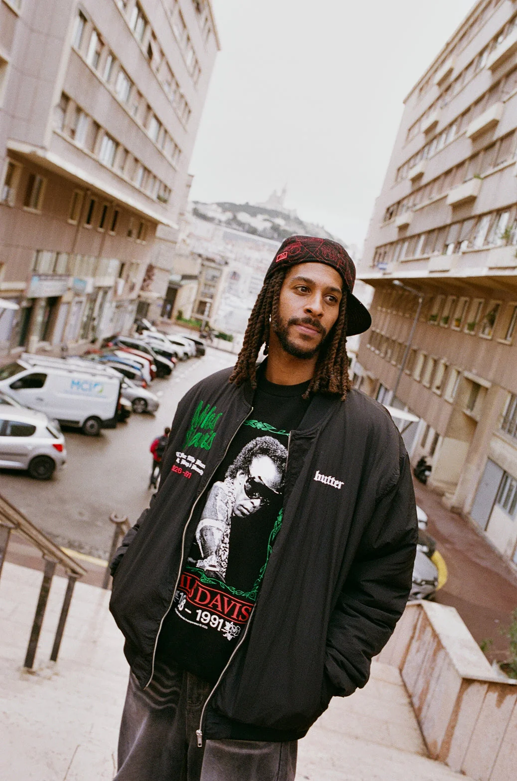 Miles Bomber Jacket, Black - Image 6
