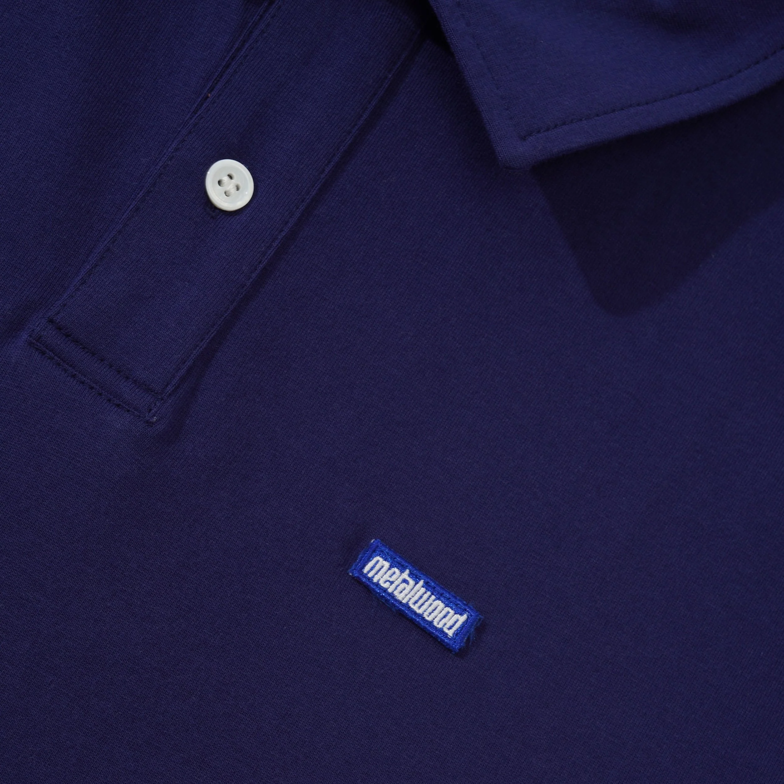 Mini Metal Logo Polo, Navy - Image 2