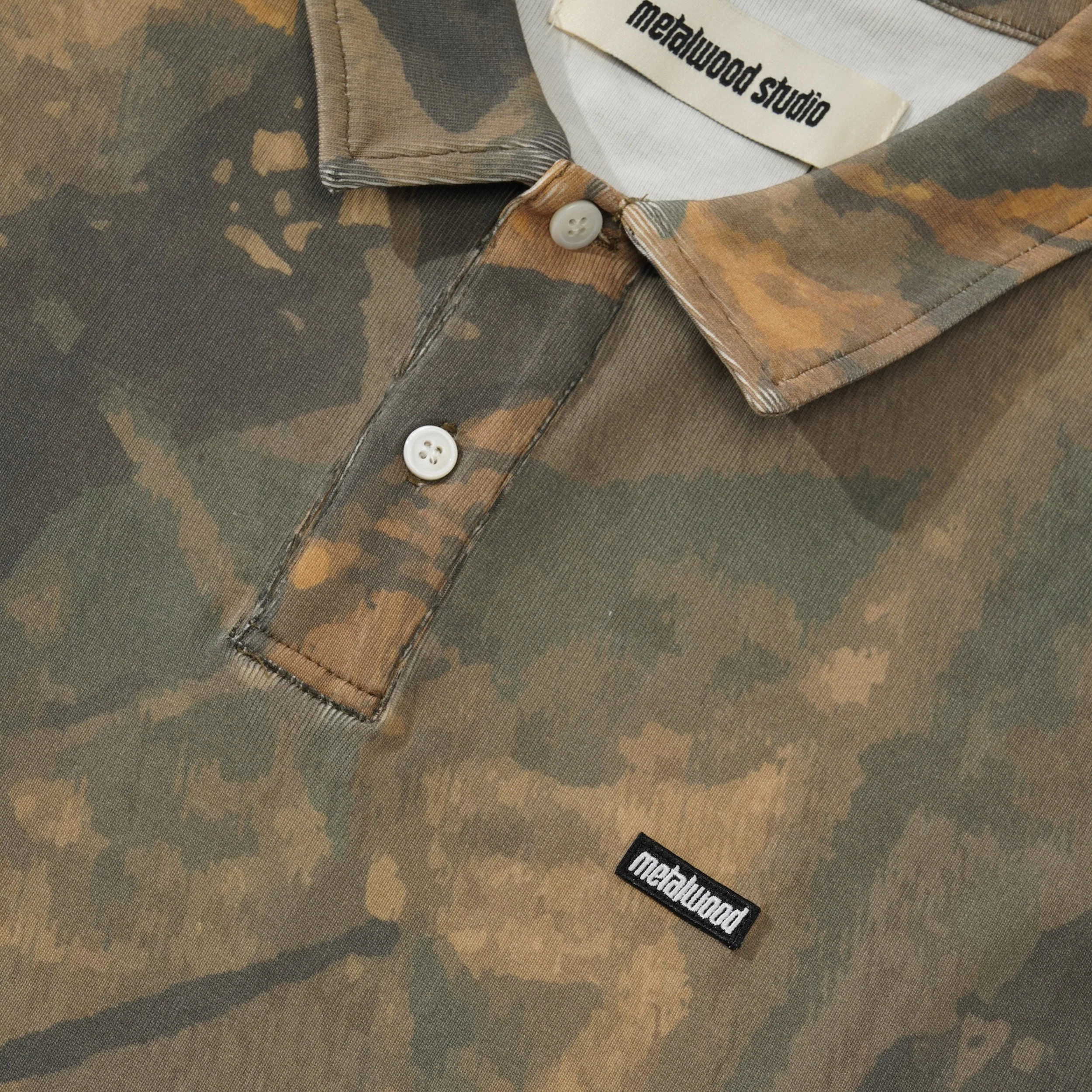 Mini Metal Logo Polo, Real Leaf Camo - Image 2