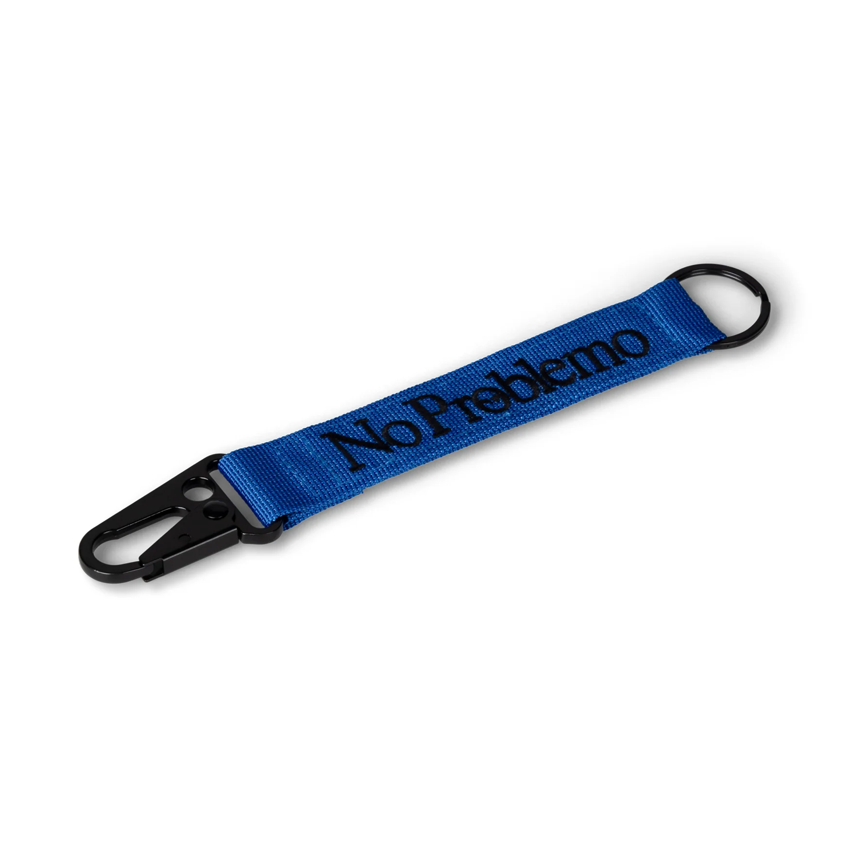 Mini Problemo Carabiner Keychain, Blue - Image 2