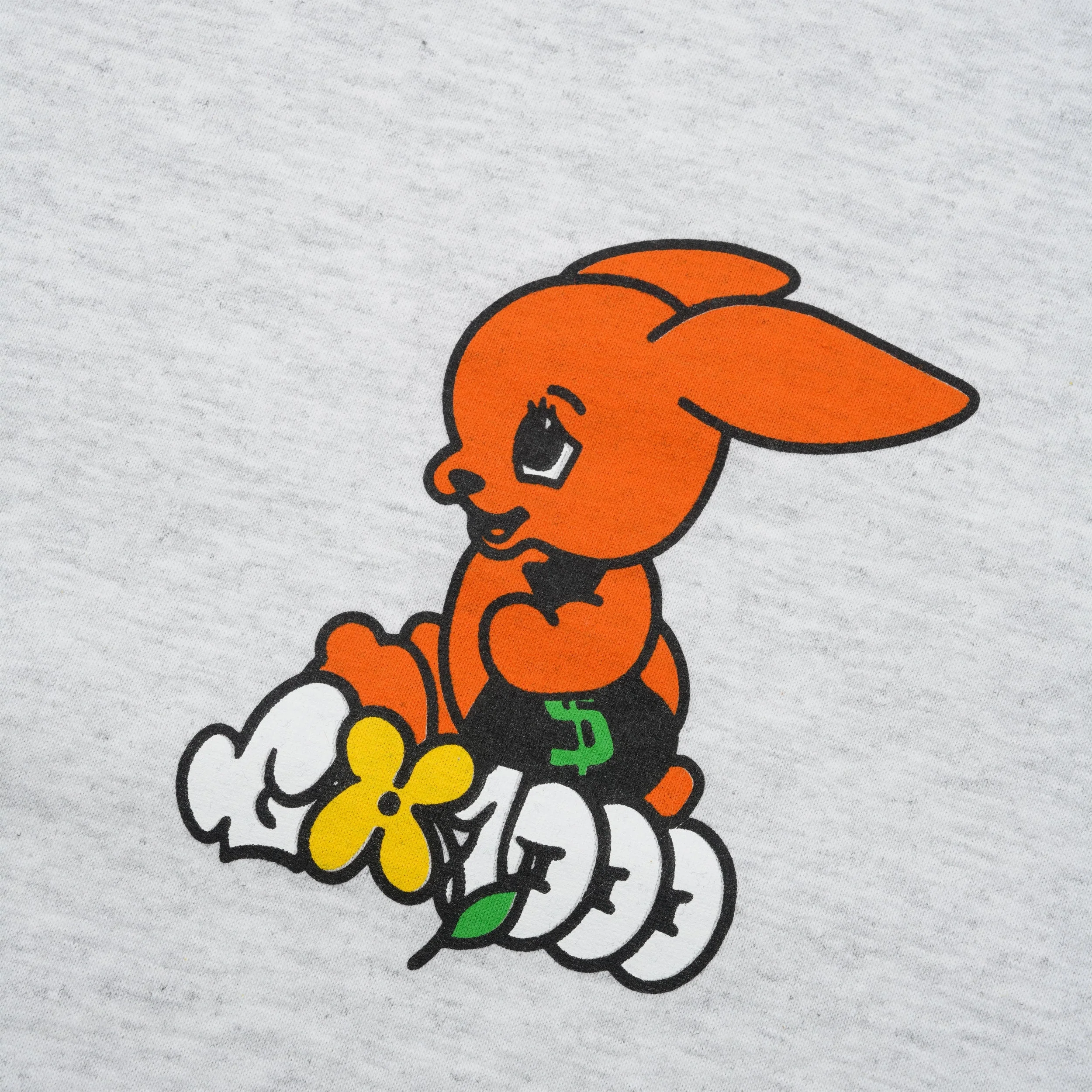 Money Bunny Tee, Heather Grey - Image 2