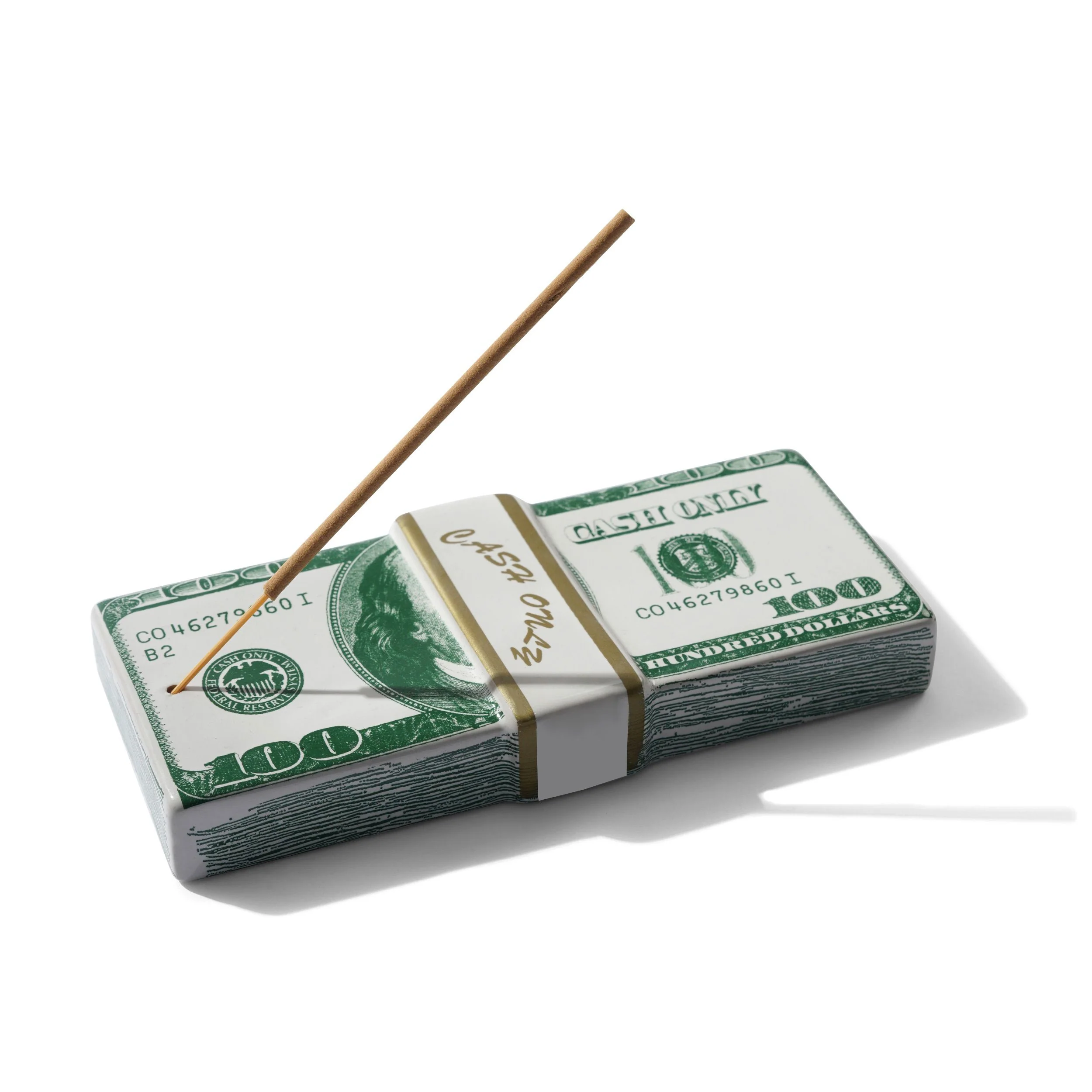Money Stack Incense Holder, Green - Image 2