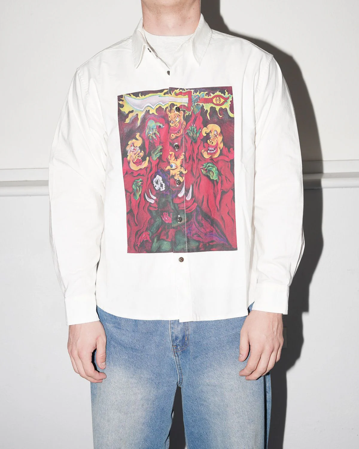 Mythic Star Oxford Shirt, White - Image 3