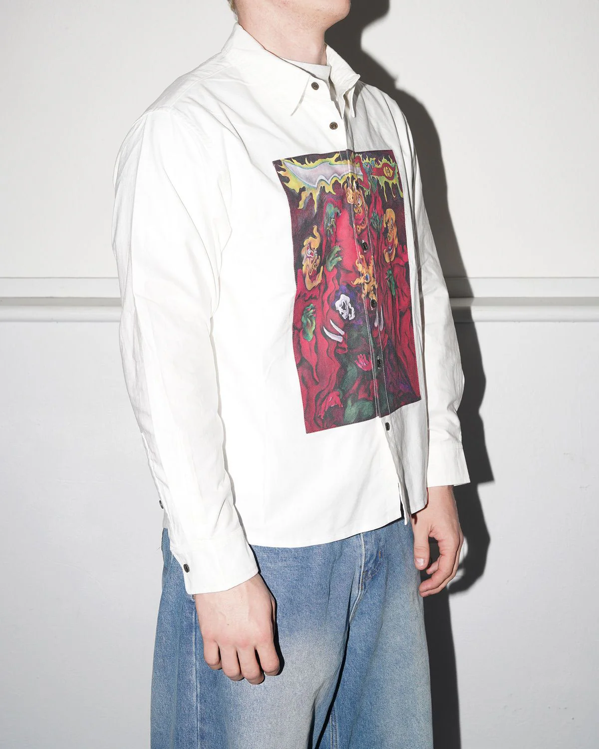 Mythic Star Oxford Shirt, White - Image 4