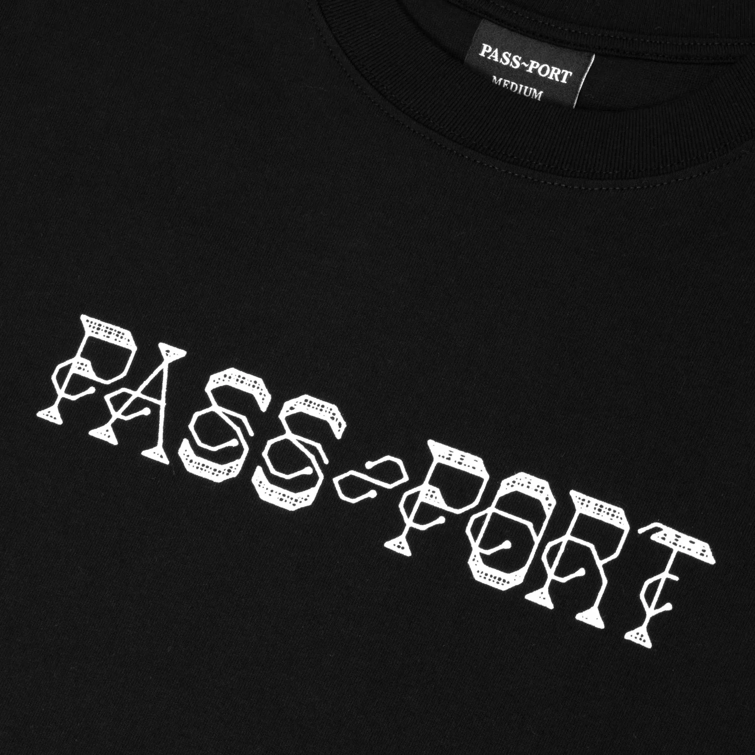 Needlework Tee, Black - Image 2