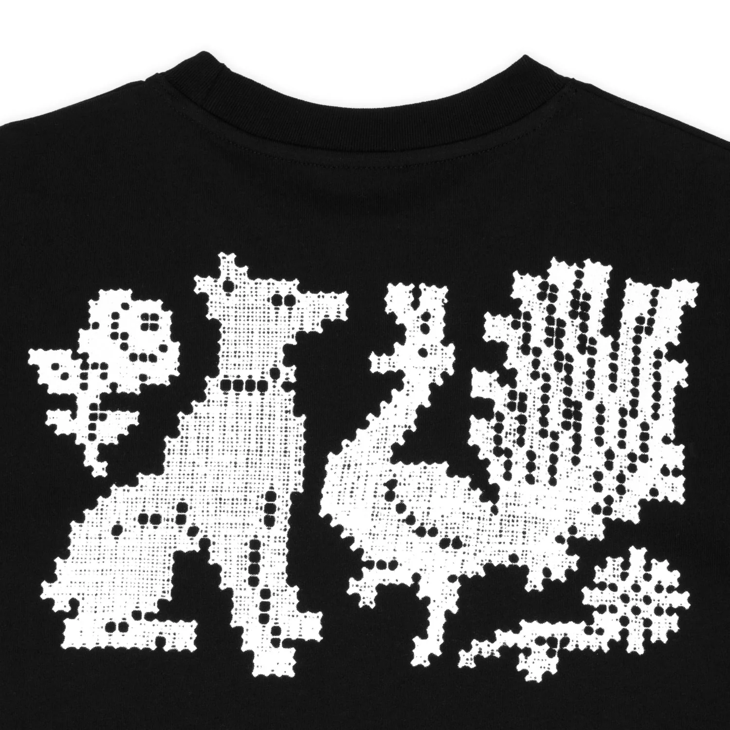 Needlework Tee, Black - Image 4
