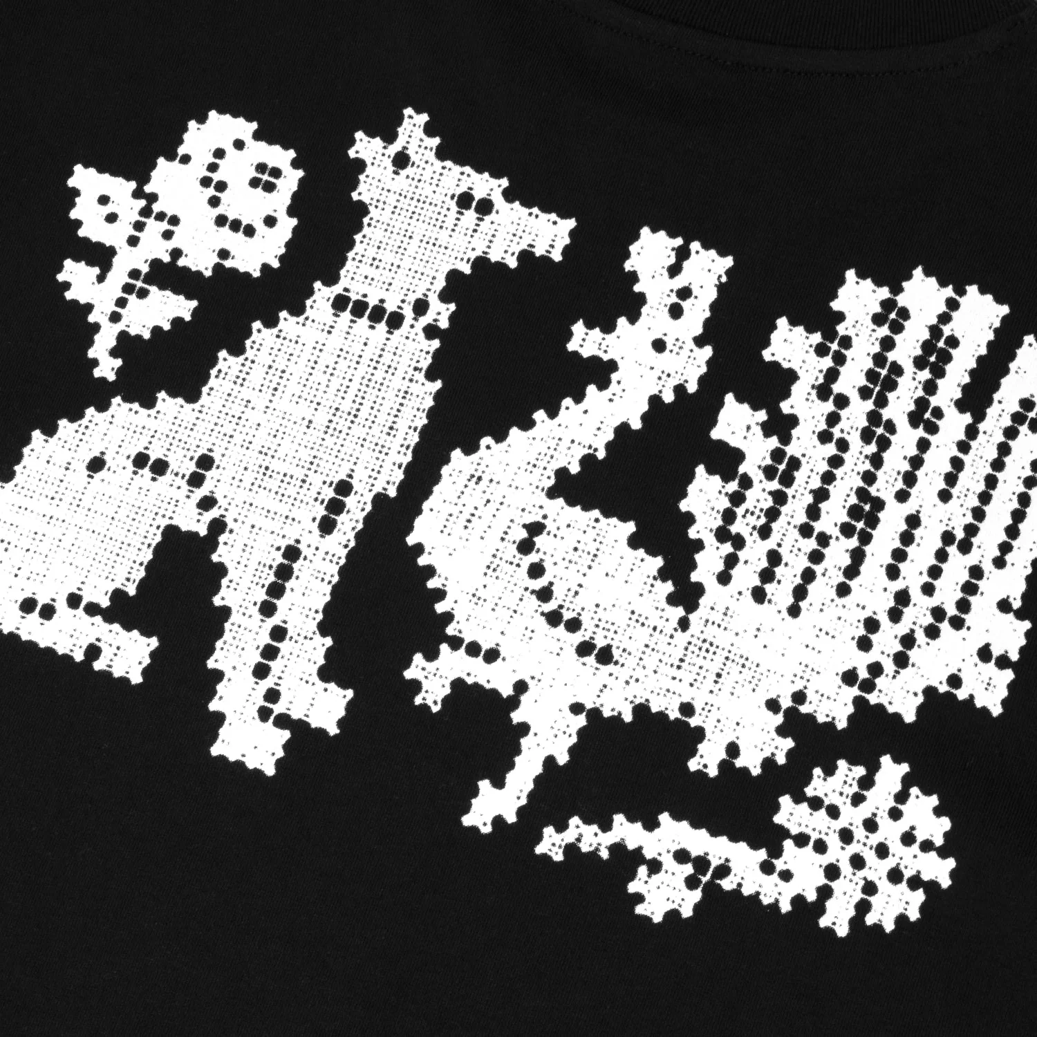 Needlework Tee, Black - Image 5