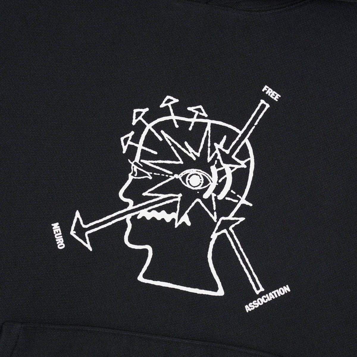 Neuro Free Association Pullover Hood, Washed Black - Image 2