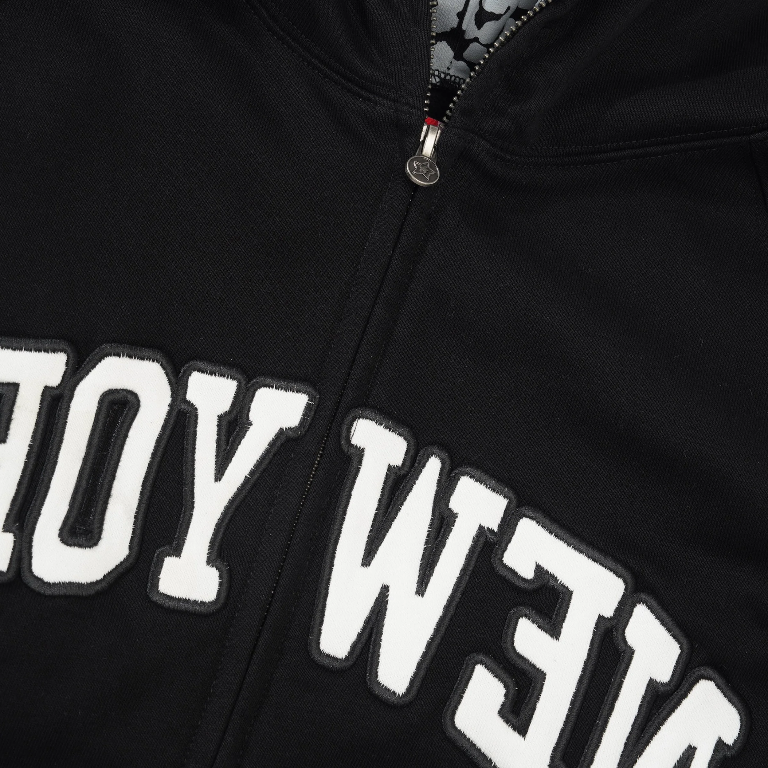New York Full Zip Hoodie, Black - Image 2