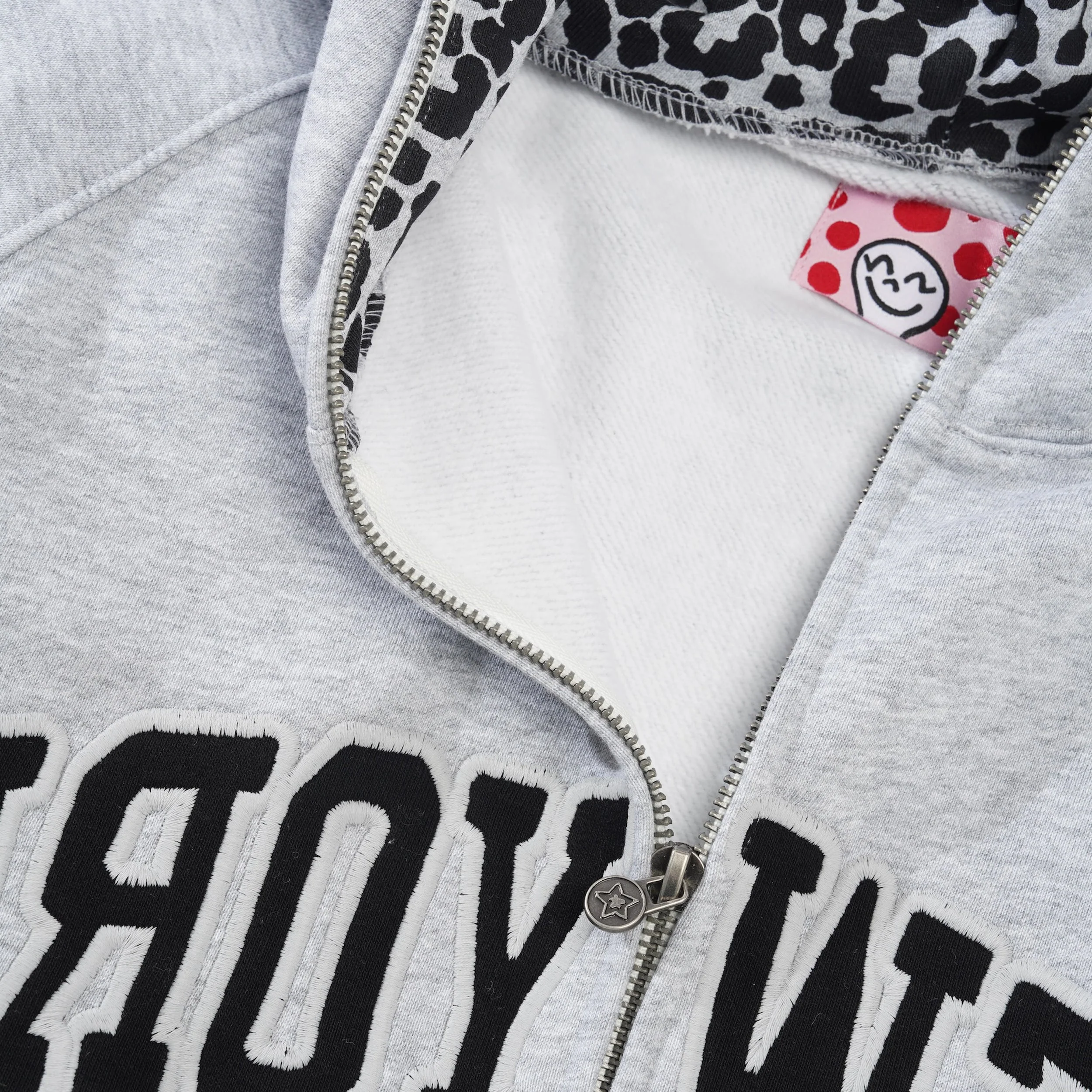New York Full Zip Hoodie, Grey - Image 3