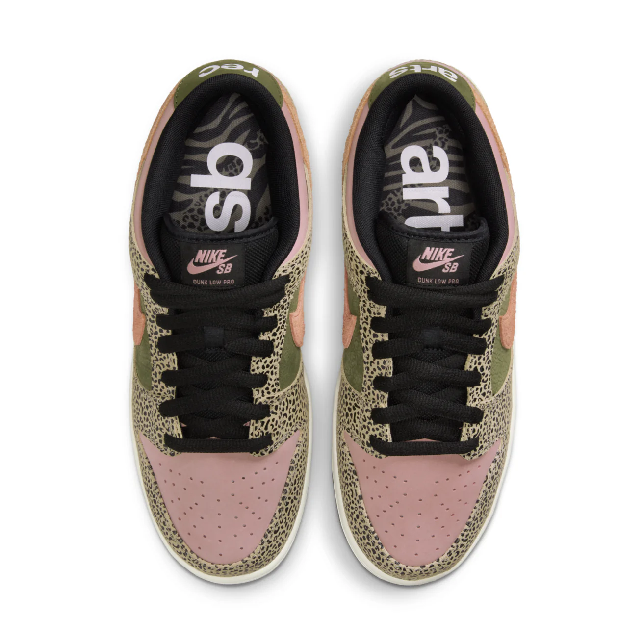 Nike SB Dunk Low Pro x Arts-Rec Skateshop, Rust Pink / Rough Green - Image 3